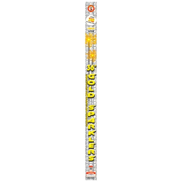 Winda Metal Sparkler | 36 Inch Gold Metal Handheld Sparkler by Winda Fireworks -Shop Online for X-tra Large Sparkler™ at Elite Fireworks!