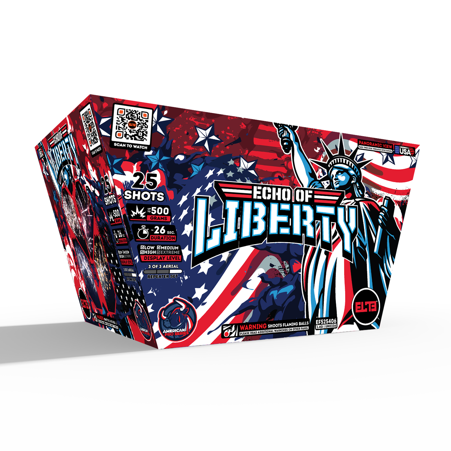 All American Finale Box™｜80 Shot Box Kit™ - Echo of Liberty™ - Oath of Freedom!™ - Dye of Honor™