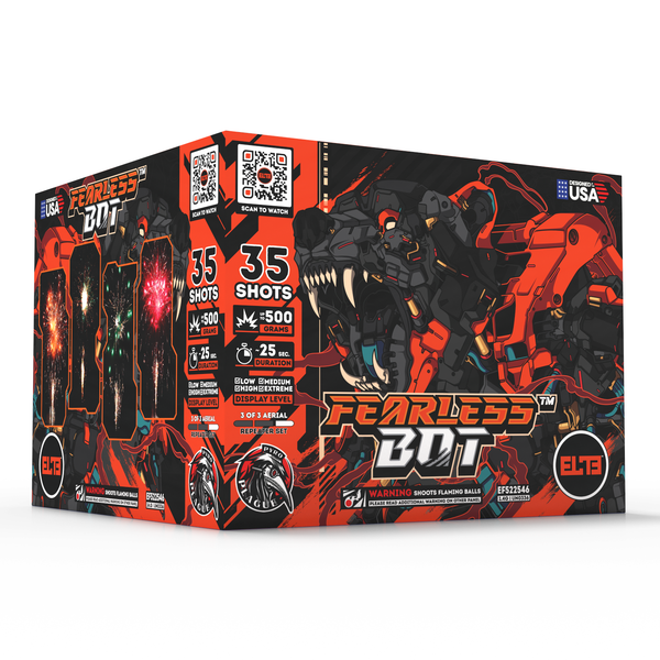 Cyborg Mania™ | 96 Shot Box Kit™ - Fearless Bot™ - Roaring Bot™ - Stealthy Bot™