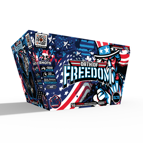 All American Finale Box™｜80 Shot Box Kit™ - Echo of Liberty™ - Oath of Freedom!™ - Dye of Honor™