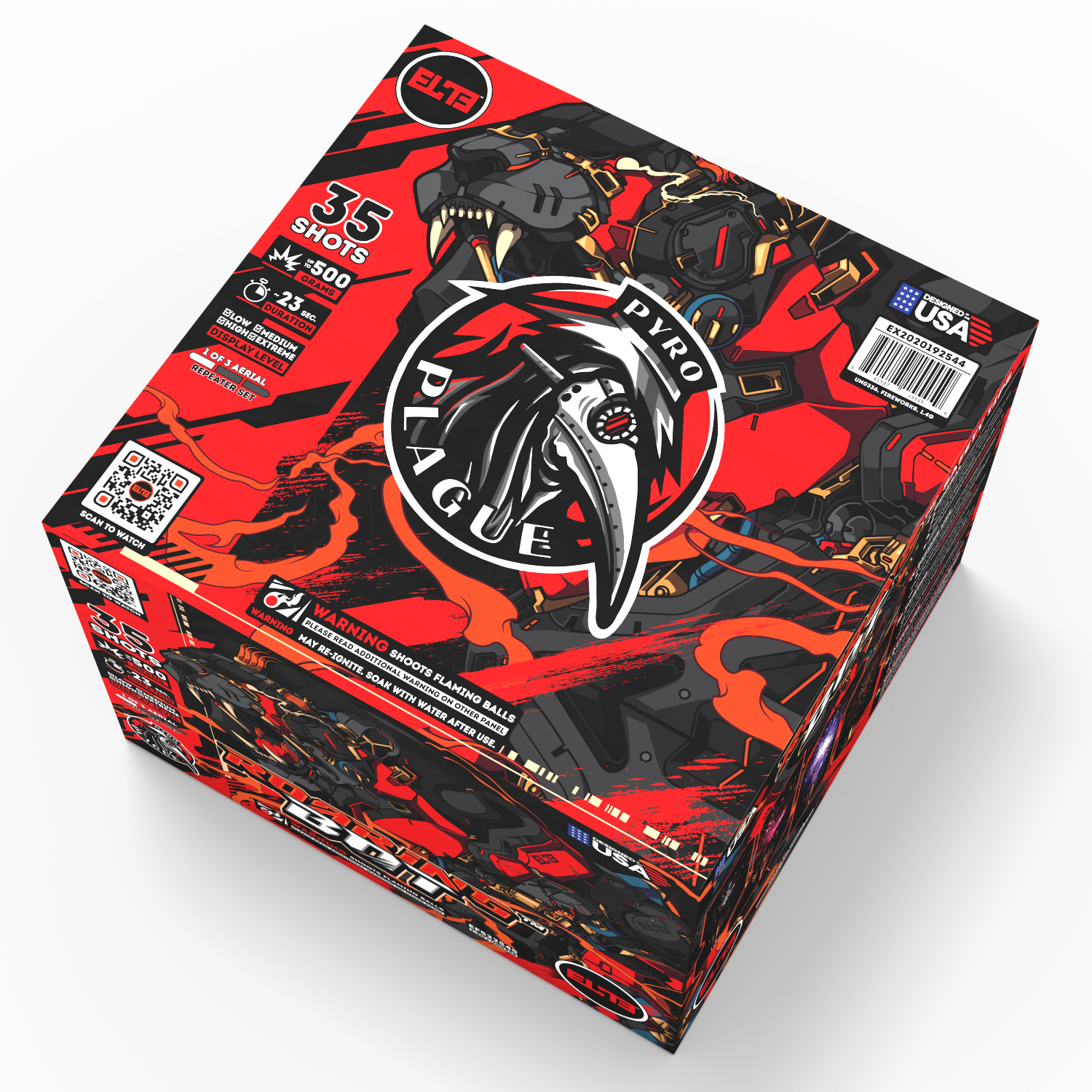 Cyborg Mania™ | 96 Shot Box Kit™ - Fearless Bot™ - Roaring Bot™ - Stealthy Bot™