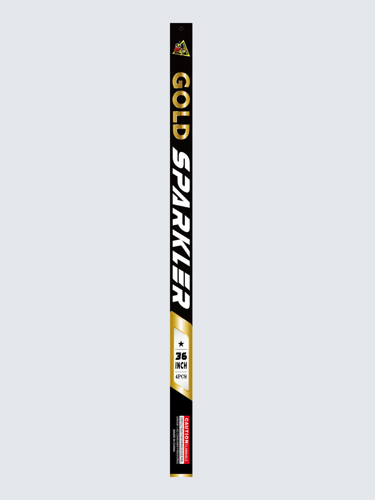 Monkey Mania 36-inch gold metal handheld sparkler.