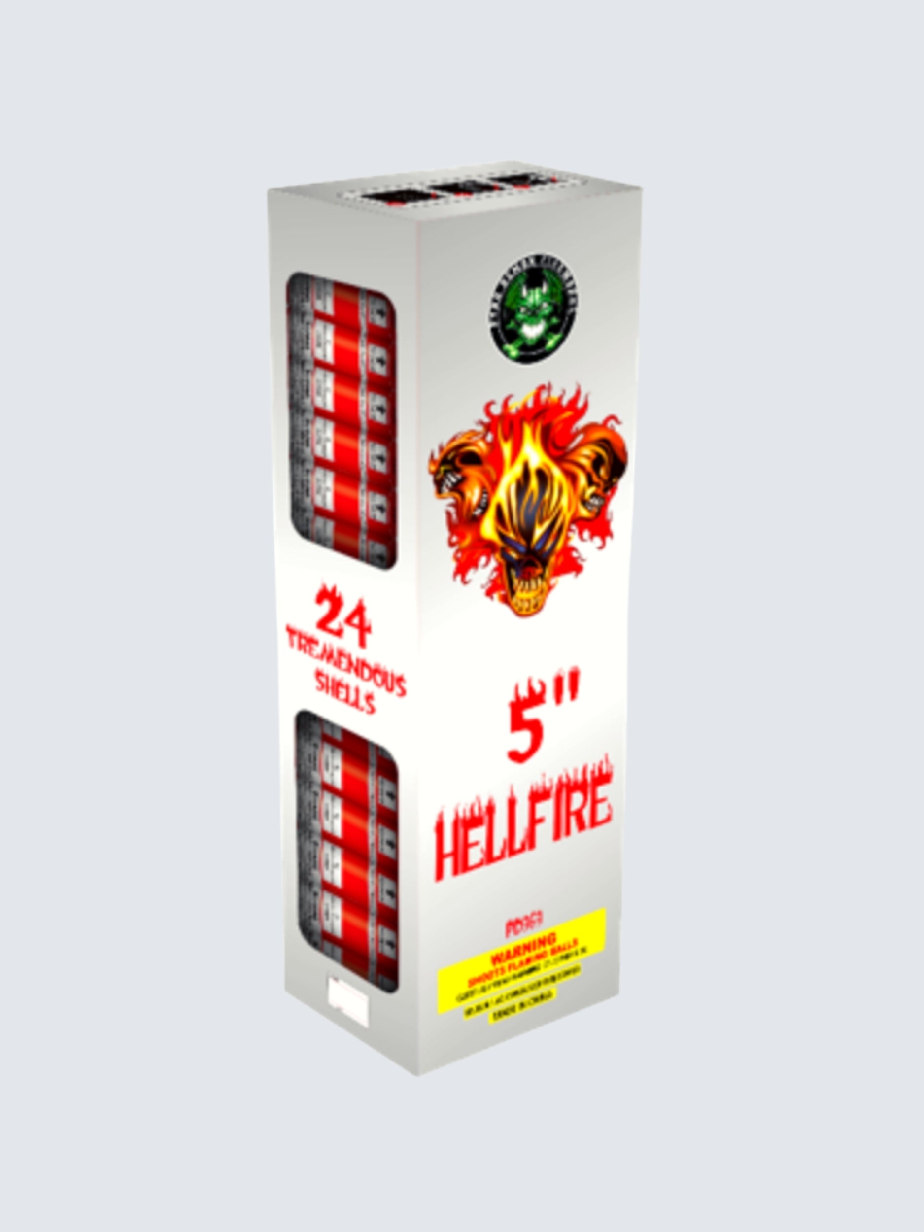 5" Hellfire | 24 Break Artillery Shell by Pyro Demon -Shop Online for X-tra Large Canister Kit™ at Elite Fireworks!