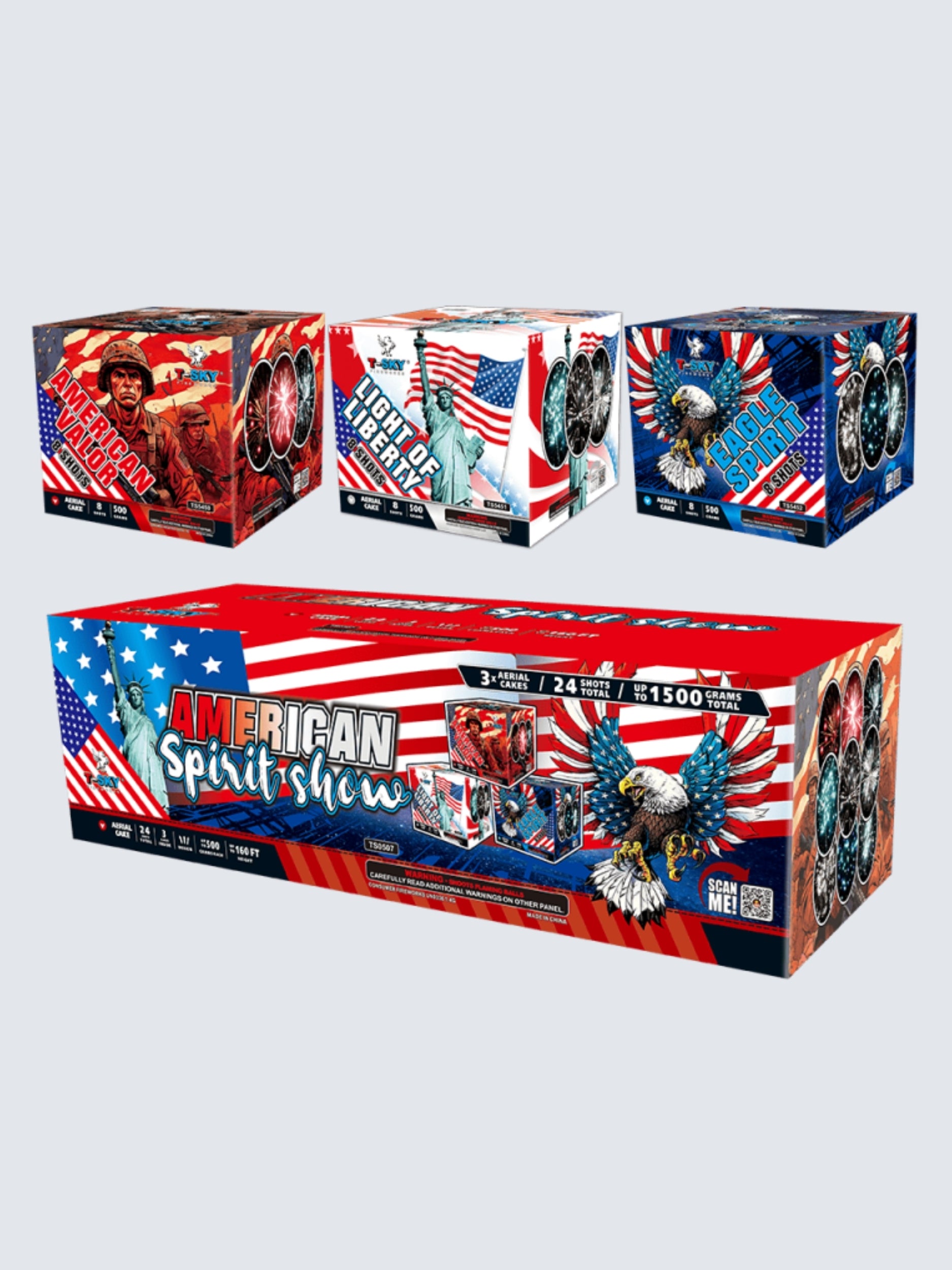 American Spirit Show | 48 Shot Aerial Repeater Box Kit™