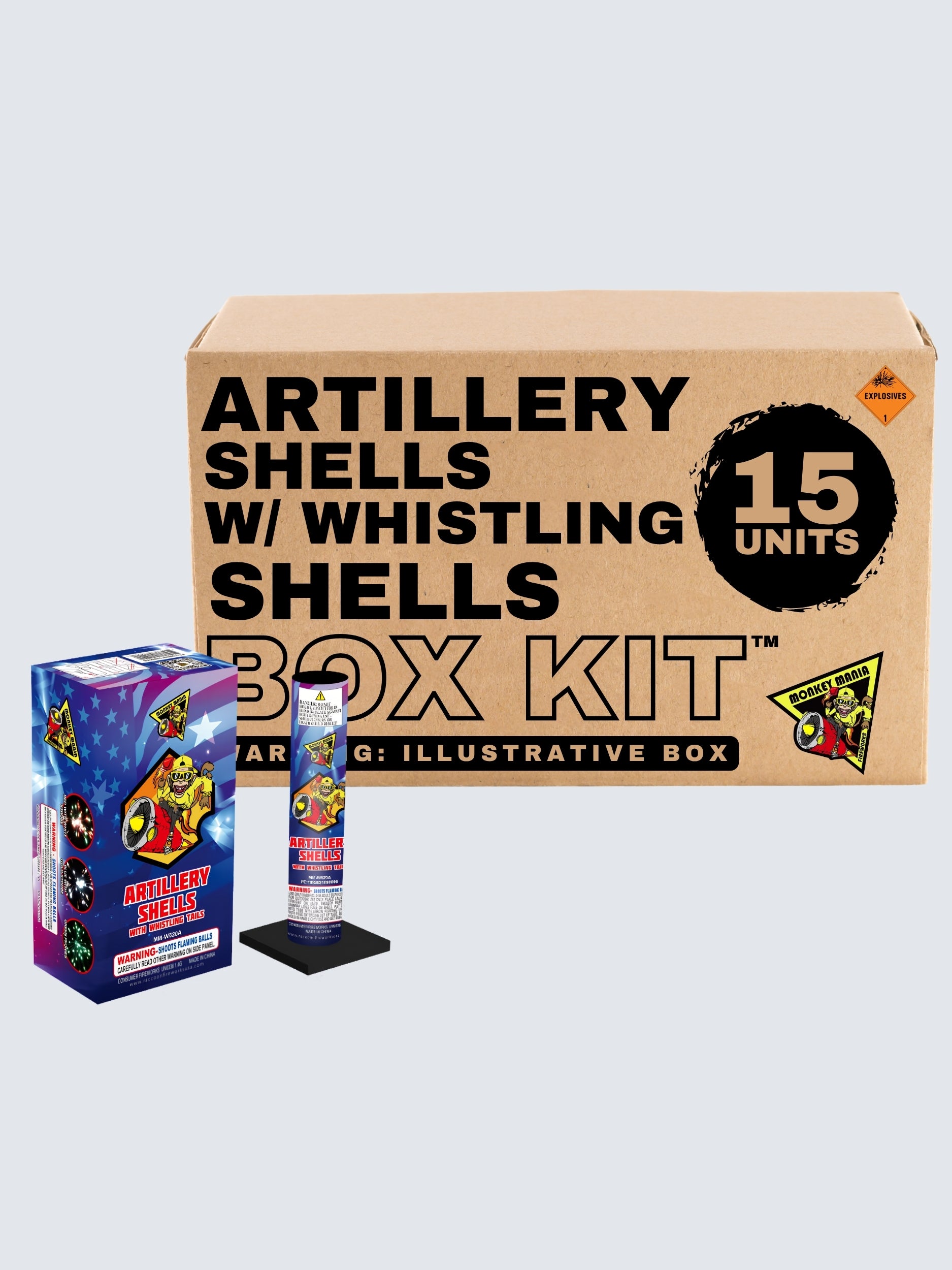 Artillery Shells with Whistling Tails | 6 Artillery Shell