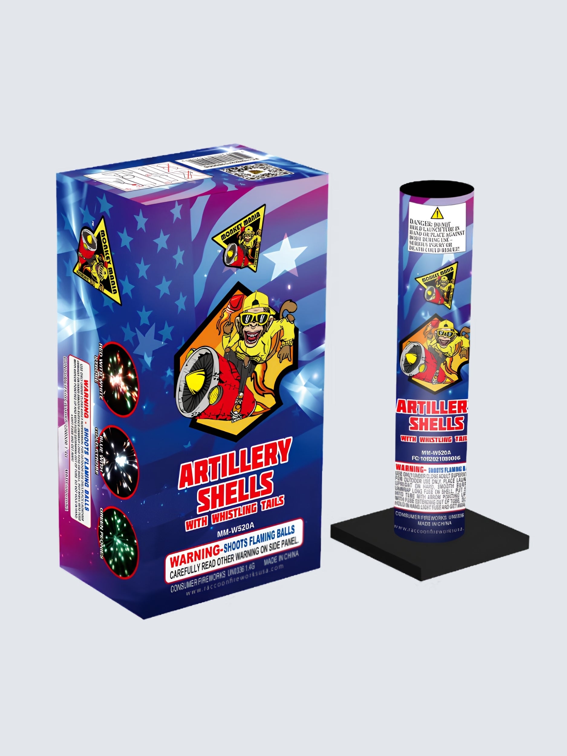 Artillery Shells with Whistling Tails | 6 Artillery Shell