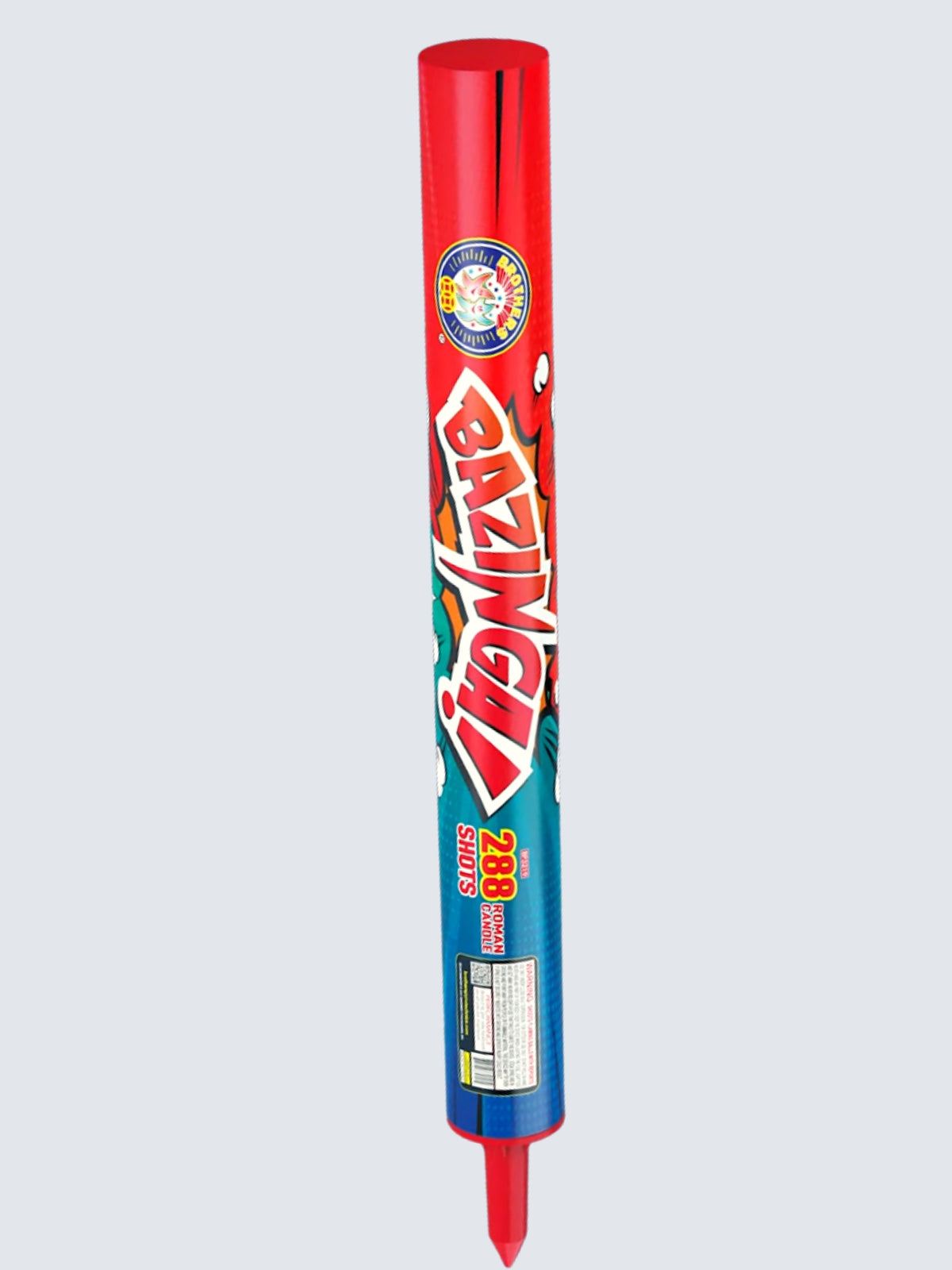 Bazinga! | 288 Shot Barrage Candle by Brothers Pyrotechnics -Shop Online for X-tra Large Candle™ at Elite Fireworks!