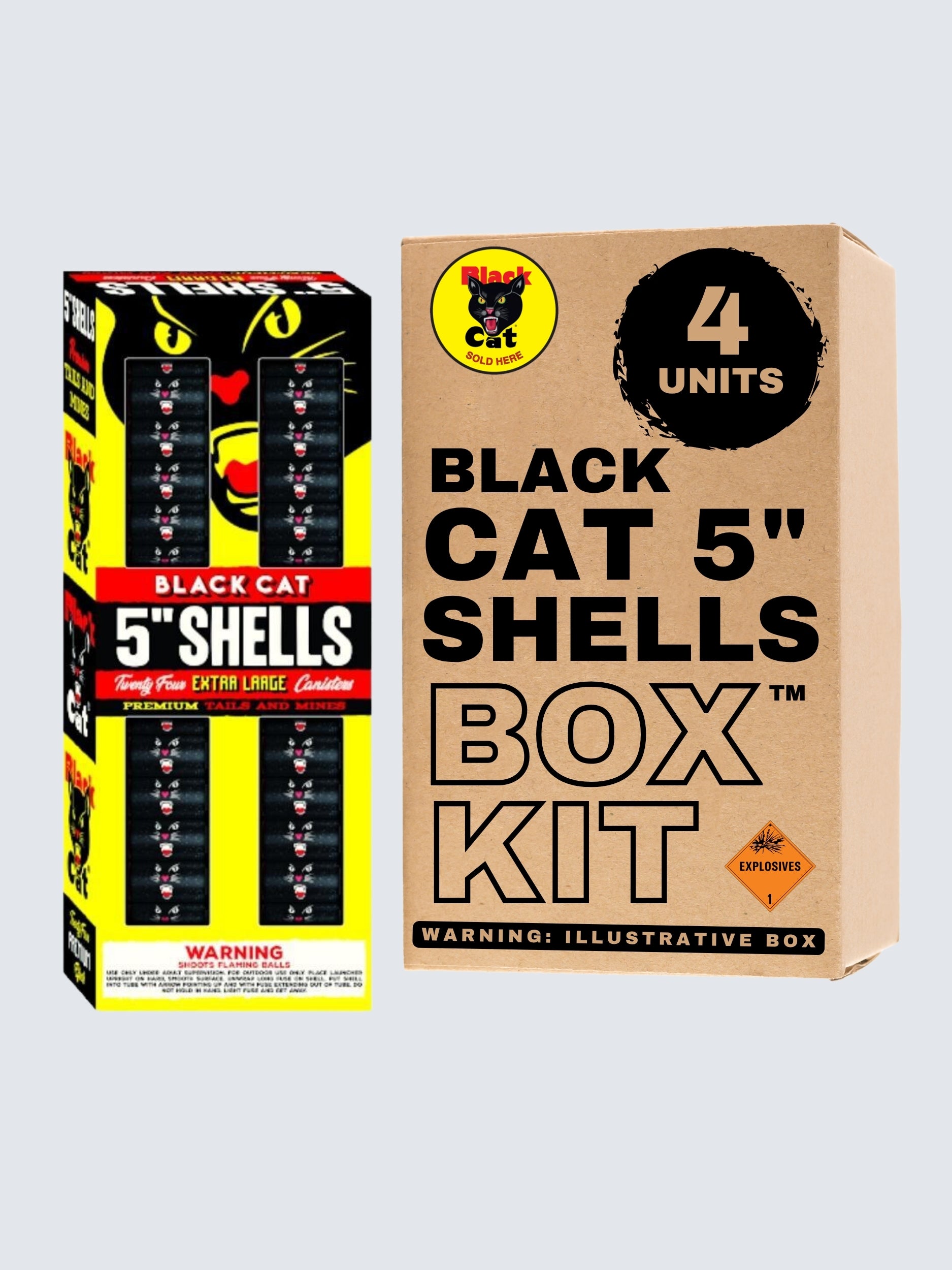 Black Cat 5" Shells | 24 Artillery Shell