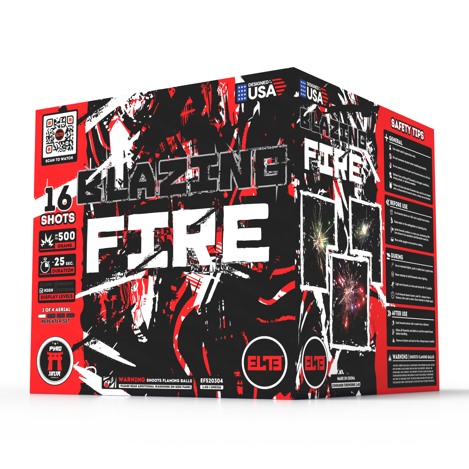 The Elements™  | 71 Shot Box Kit™ - Blazing Fire™ - Breezing Air™ - Gushing Water™ - Quaking Earth™