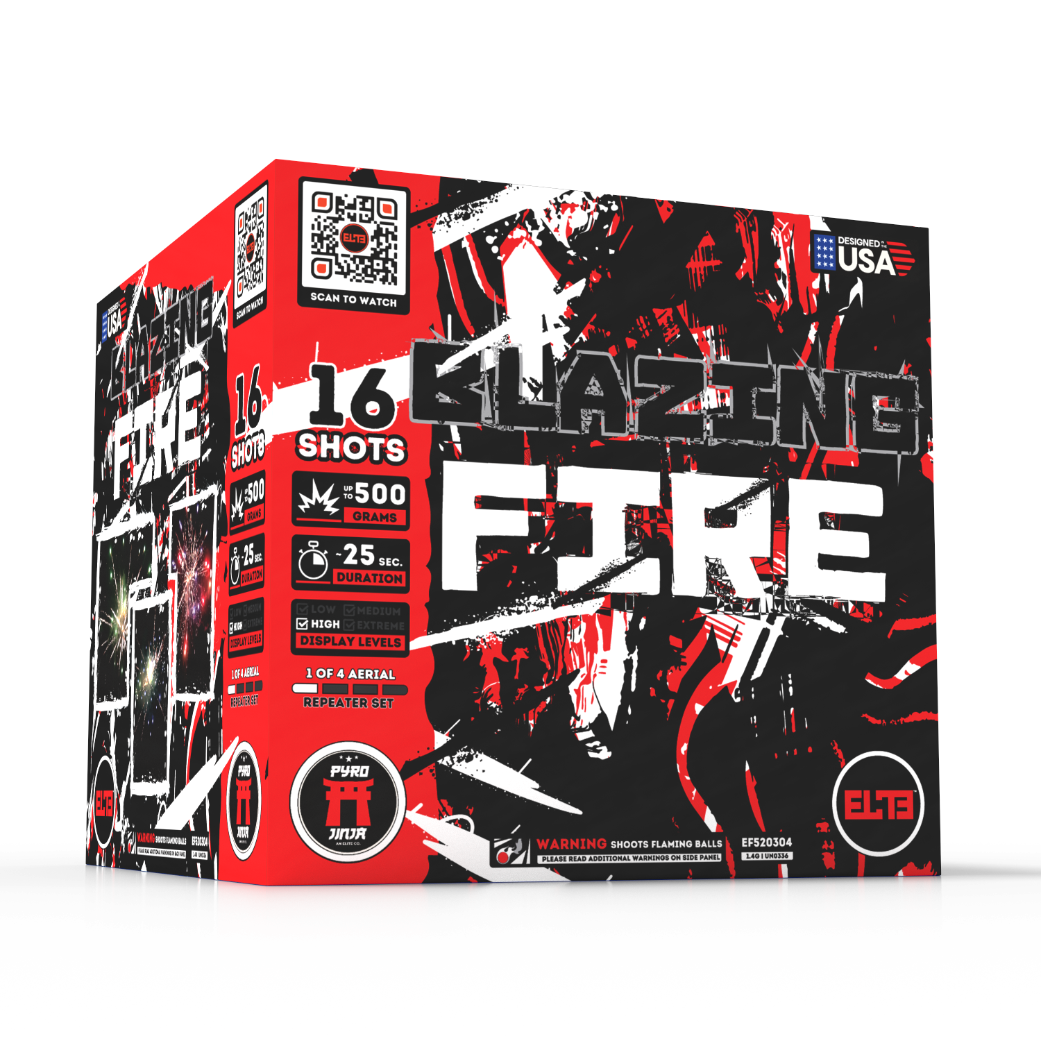 The Elements™  | 71 Shot Box Kit™ - Blazing Fire™ - Breezing Air™ - Gushing Water™ - Quaking Earth™