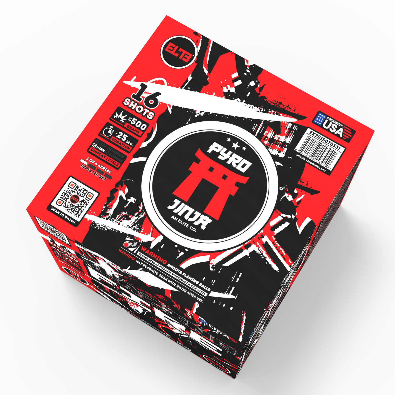 The Elements™  | 71 Shot Box Kit™ - Blazing Fire™ - Breezing Air™ - Gushing Water™ - Quaking Earth™