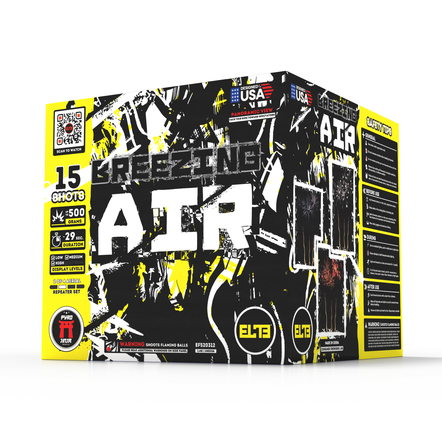 The Elements™  | 71 Shot Box Kit™ - Blazing Fire™ - Breezing Air™ - Gushing Water™ - Quaking Earth™