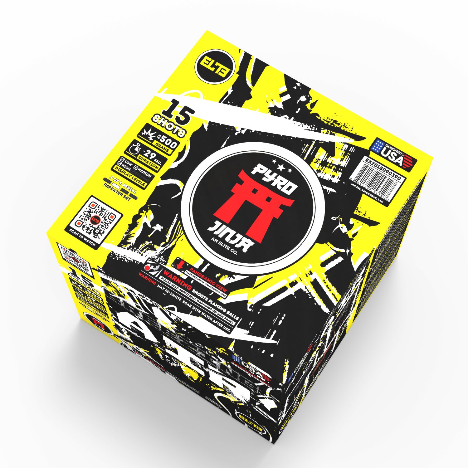 The Elements™  | 71 Shot Box Kit™ - Blazing Fire™ - Breezing Air™ - Gushing Water™ - Quaking Earth™