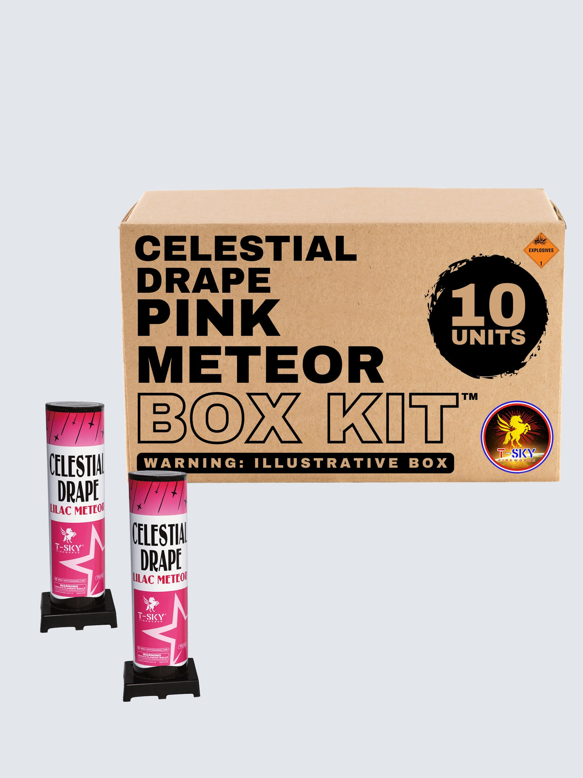 Celestial Drape Pink Meteor | 323 Shot Aerial Repeater