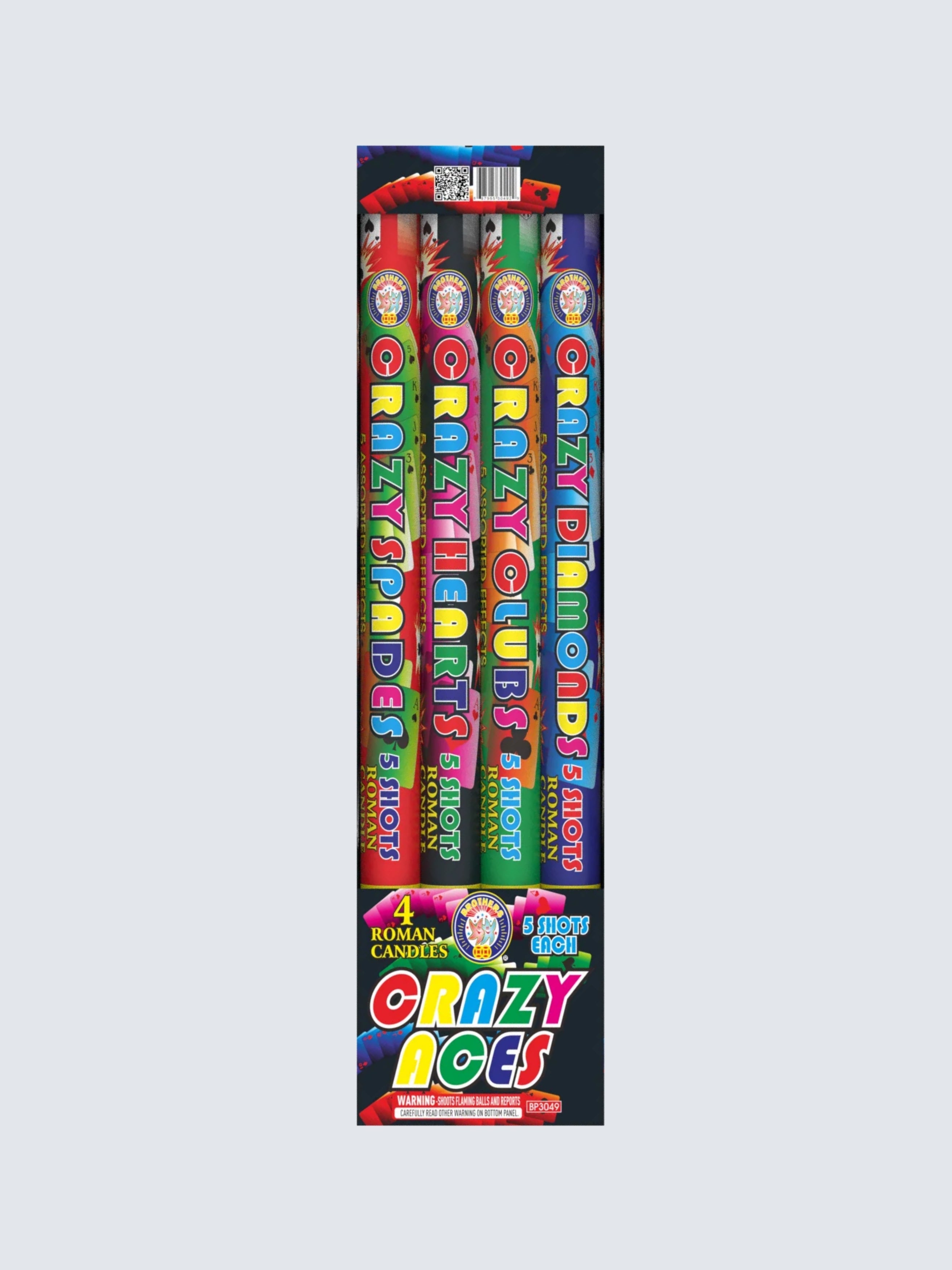 Crazy Aces | 5 Shot Barrage Candle at Elite Fireworks – ELITE