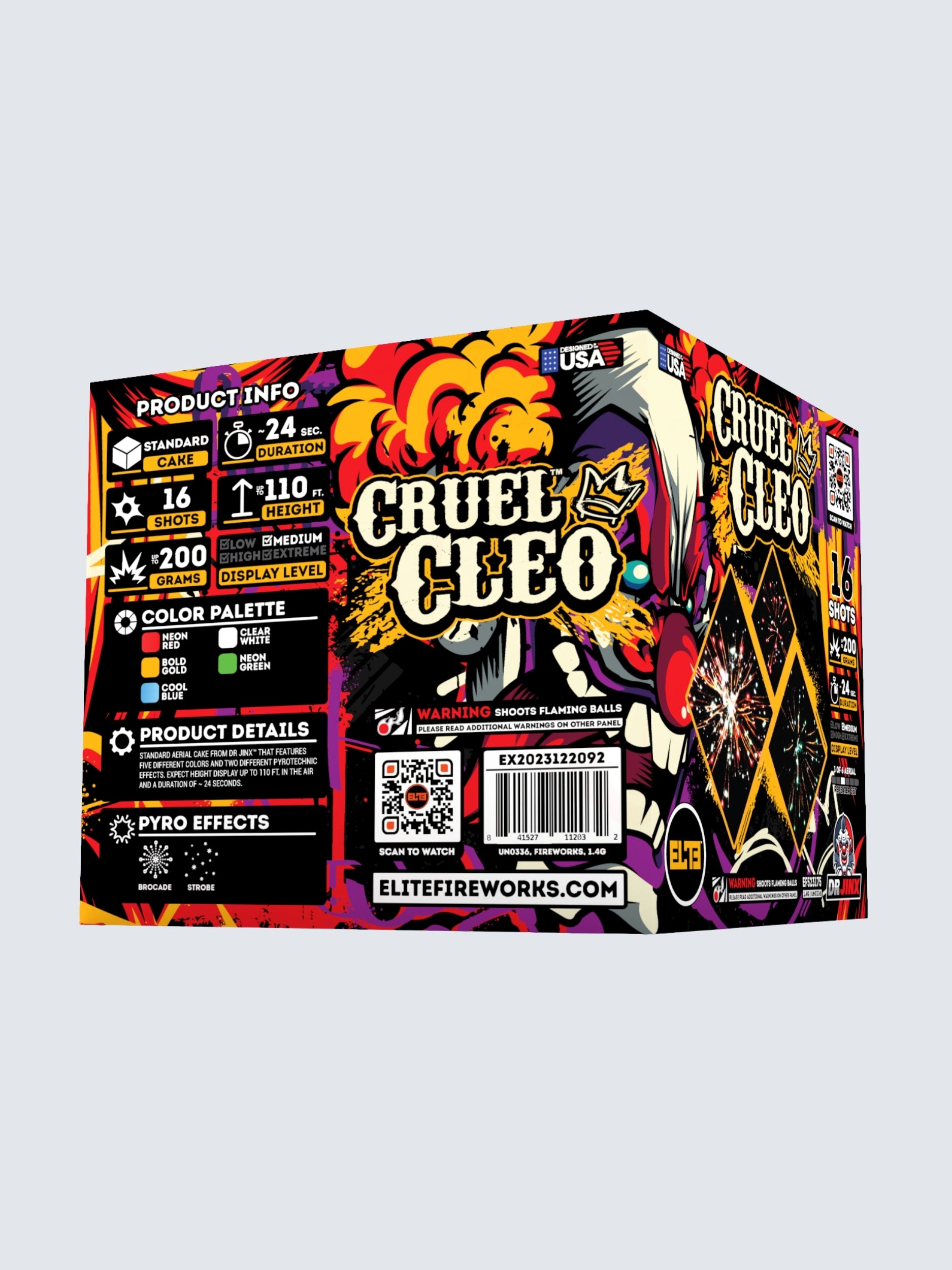 Jinx Jesters™ | 16 Shot Aerial Repeater at Elite Fireworks – ELITE