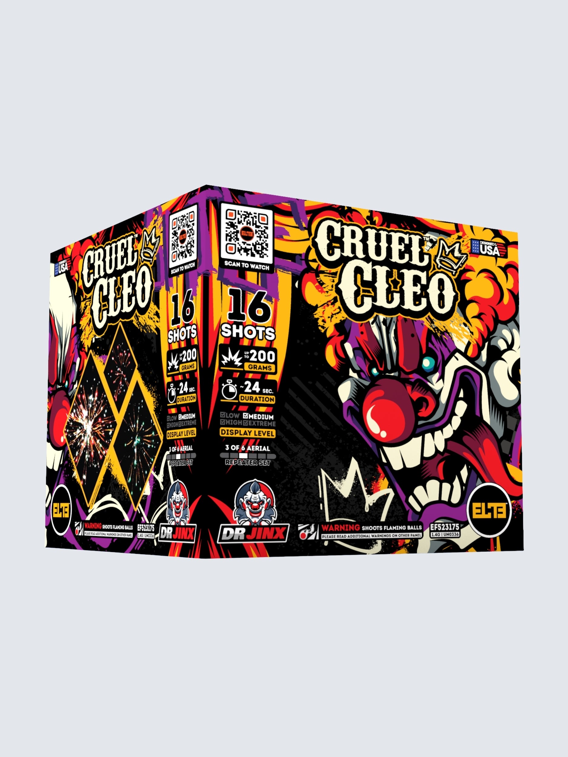 Jinx Jesters™ | 16 Shot Aerial Repeater at Elite Fireworks – ELITE
