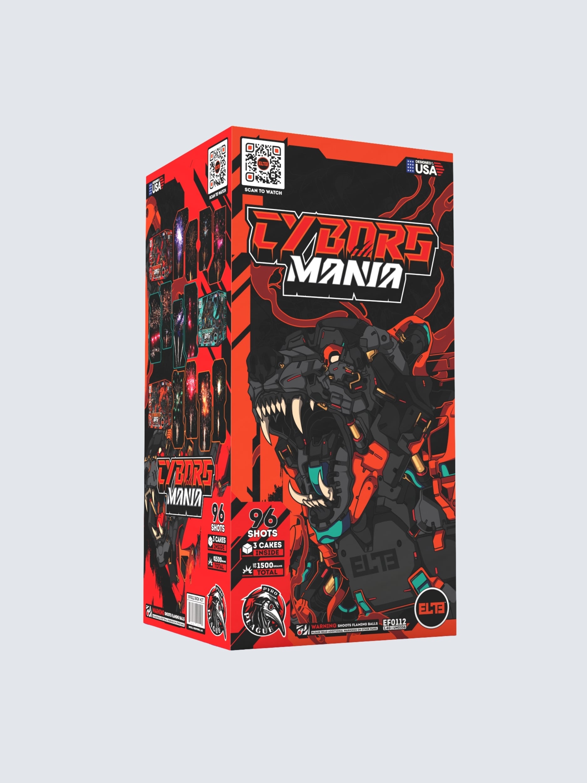 Cyborg™ Mania | 96 Shot Aerial Repeater Box Kit™