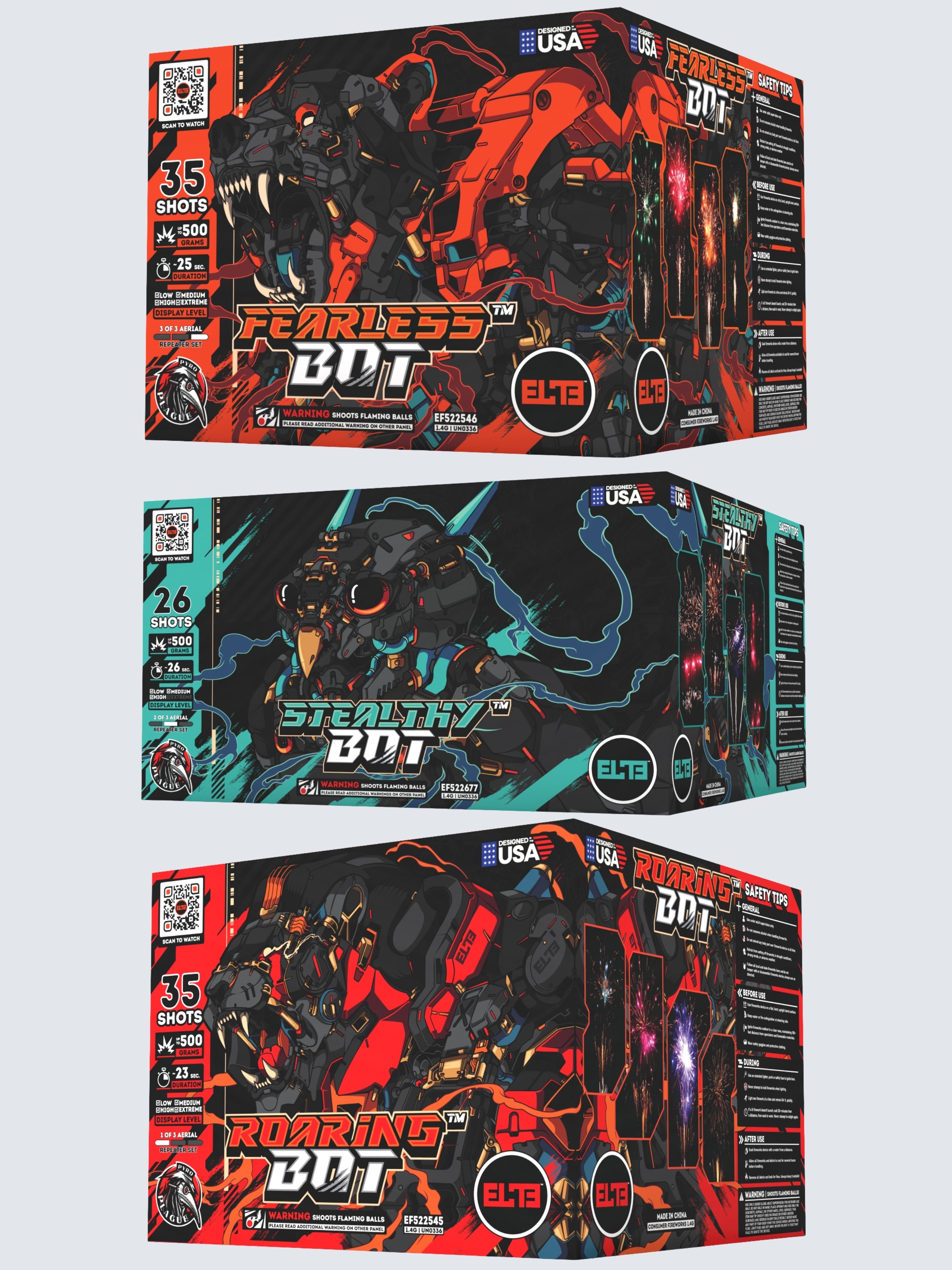 Cyborg™ Mania | 96 Shot Aerial Repeater Box Kit™