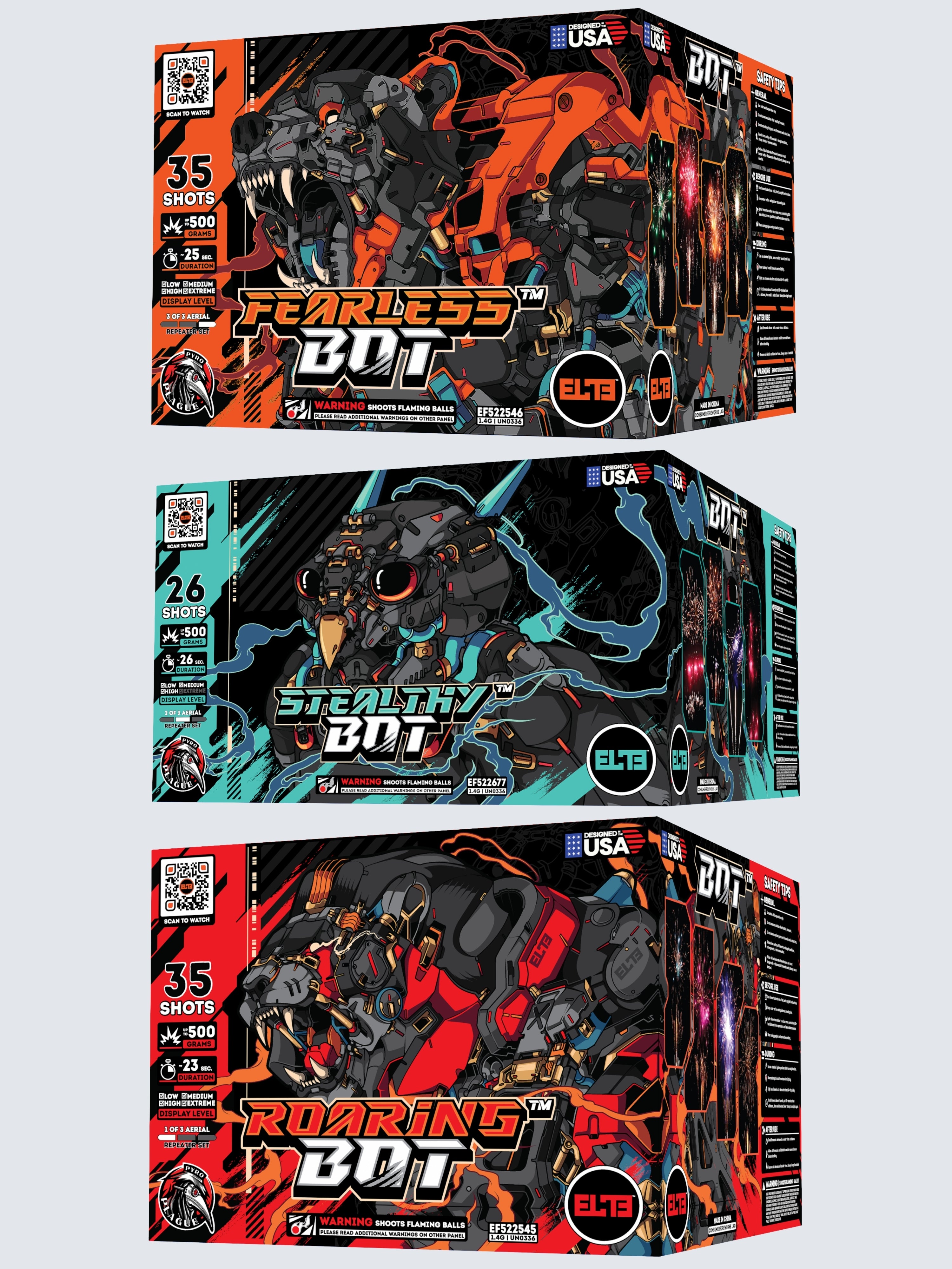 Cyborg™ Mania | 96 Shot Aerial Repeater Box Kit™