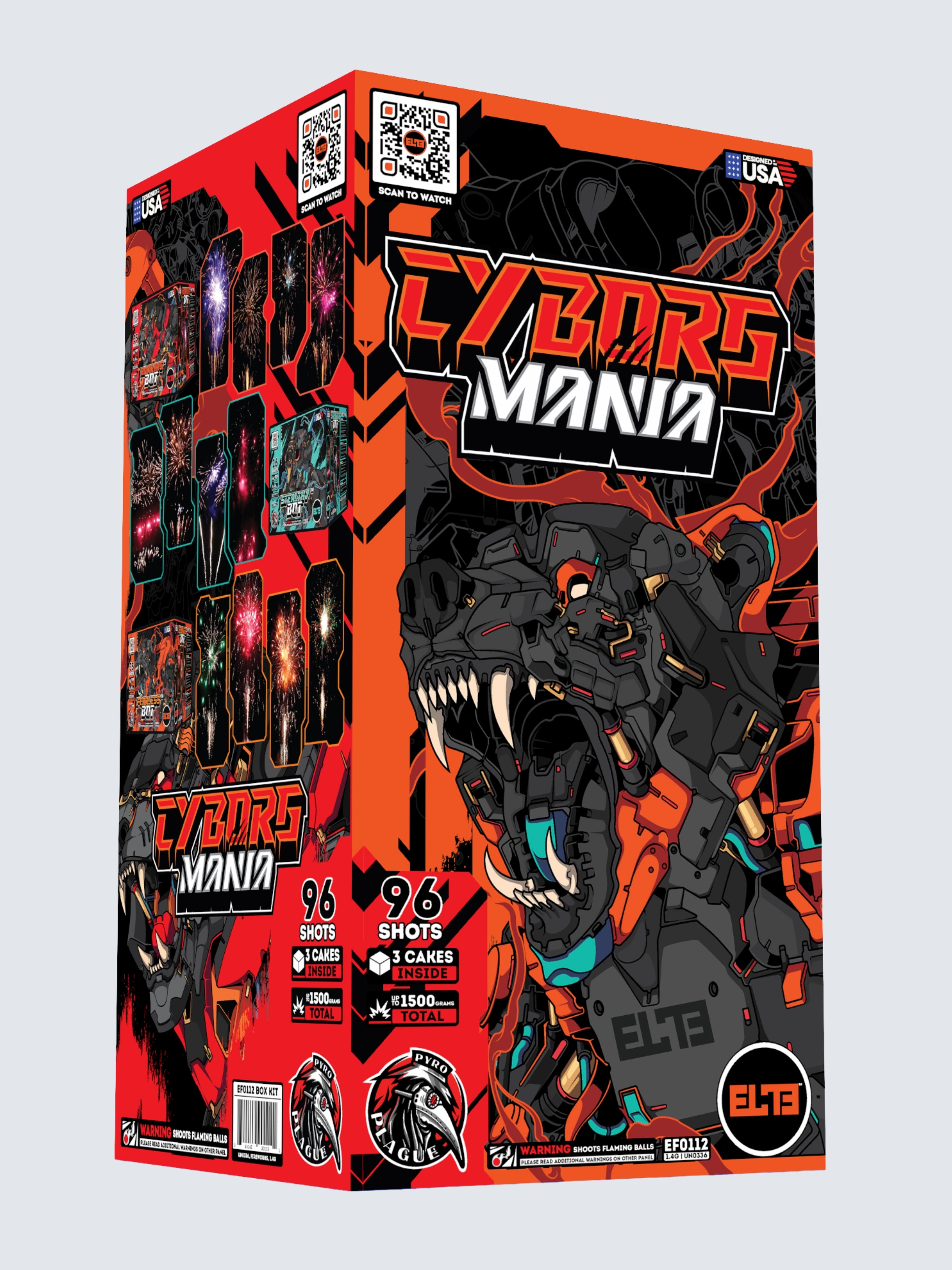 Cyborg™ Mania | 96 Shot Aerial Repeater Box Kit™