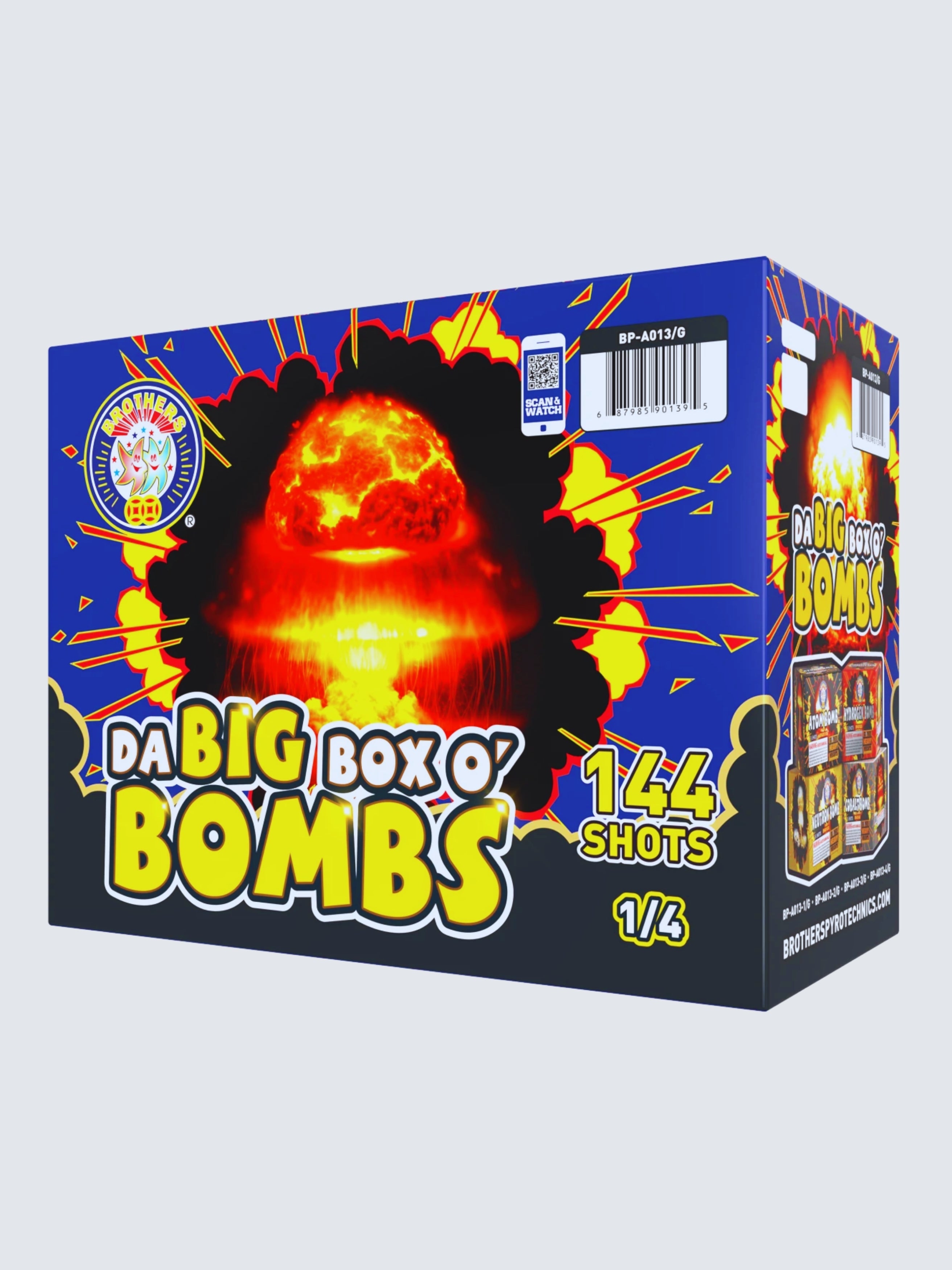 Da Big Box O'Bombs| 144 Shot Aerial Repeater Box Kit™