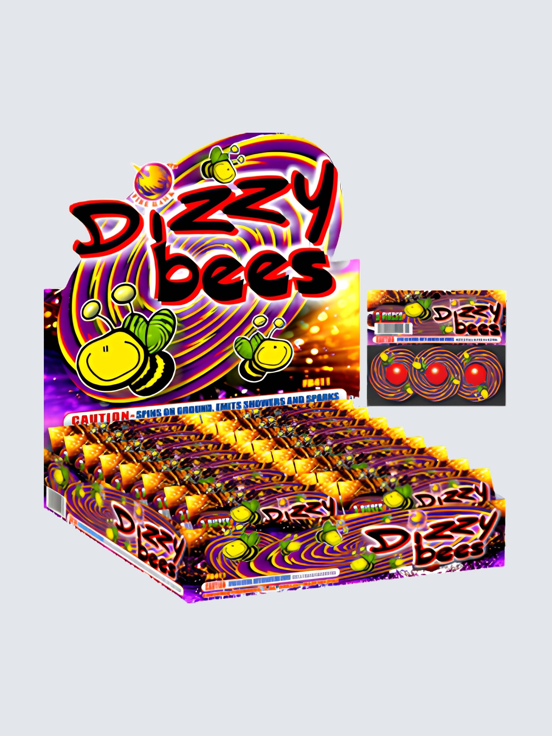 Dizzy Bees (Ground Spinner & Crackling) | Rapid Plastic Spinning Ground Novelty