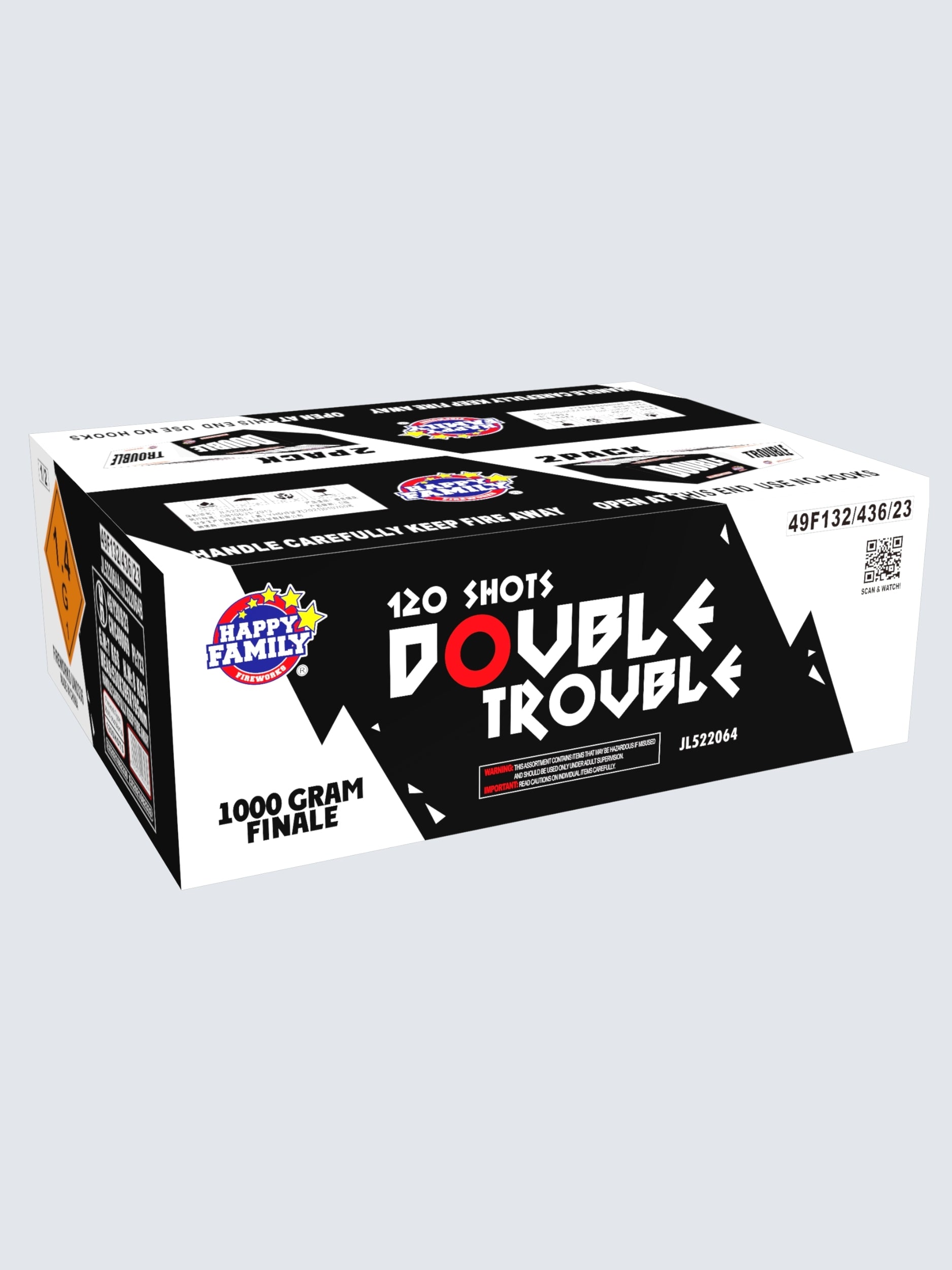 Double Trouble | 120 Shot Aerial Repeater Set