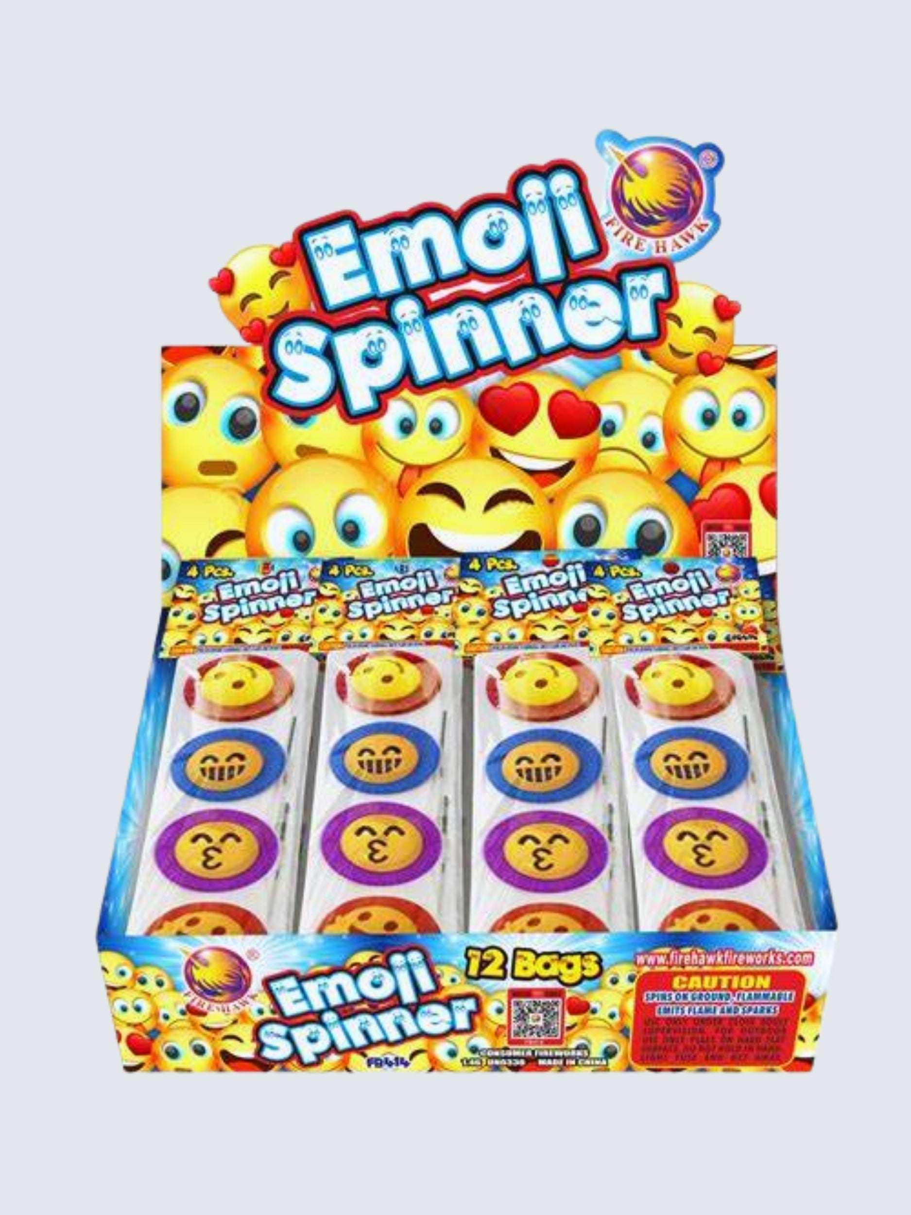 Emoji Spinner | Daytime Rapid Plastic Spinning Ground Novelty