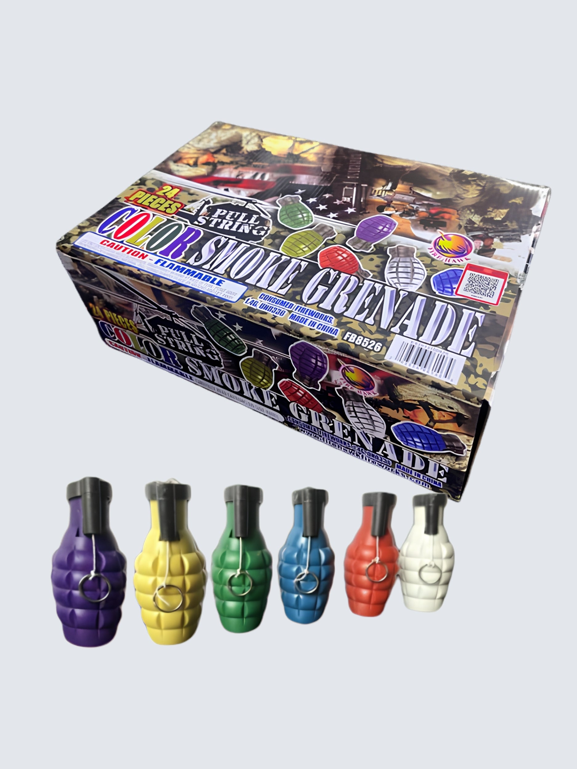 Fire Hawk Pull String Color Smoke Grenades | Assorted Color Choice Smoke Gadget