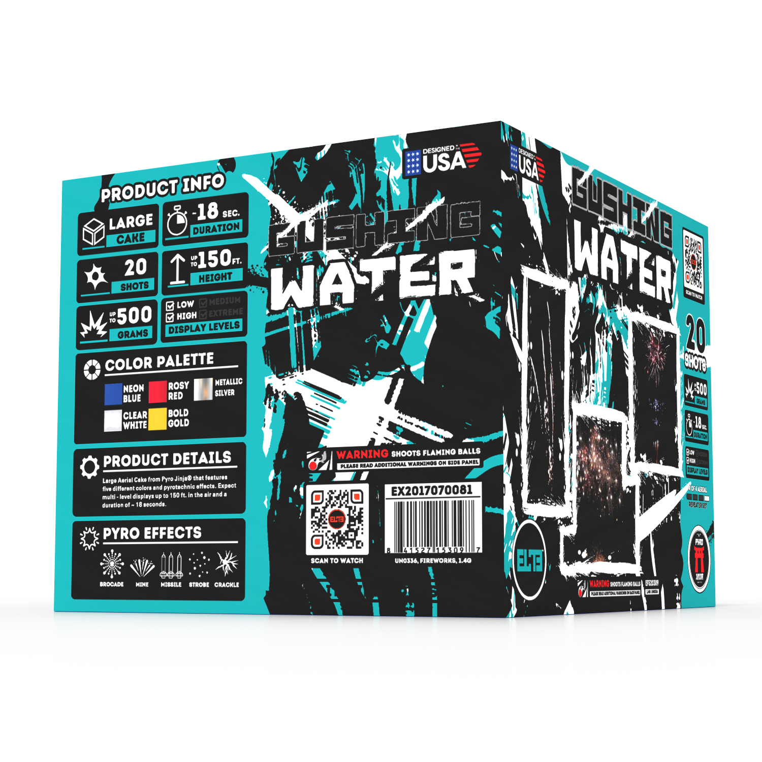 The Elements™  | 71 Shot Box Kit™ - Blazing Fire™ - Breezing Air™ - Gushing Water™ - Quaking Earth™