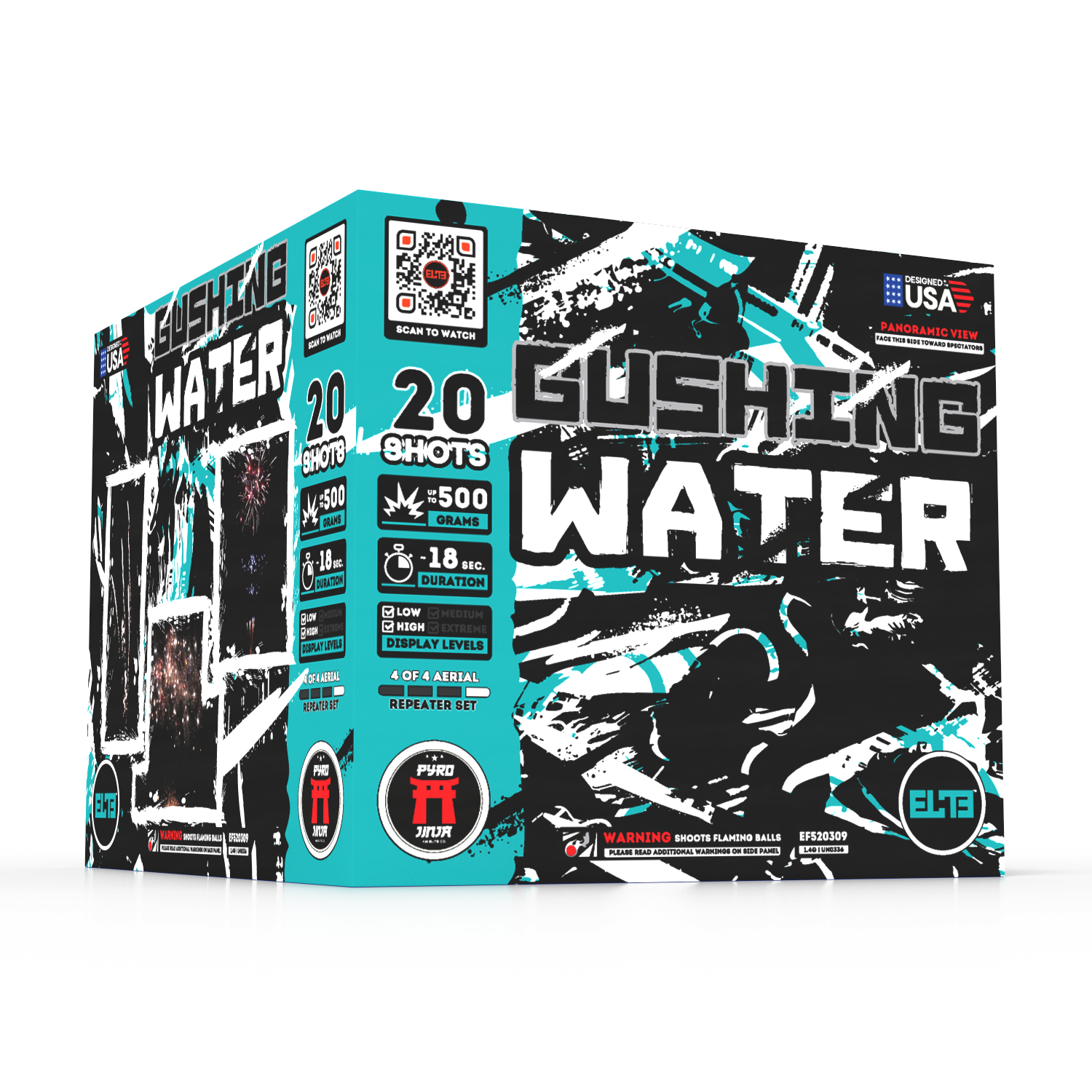 The Elements™  | 71 Shot Box Kit™ - Blazing Fire™ - Breezing Air™ - Gushing Water™ - Quaking Earth™