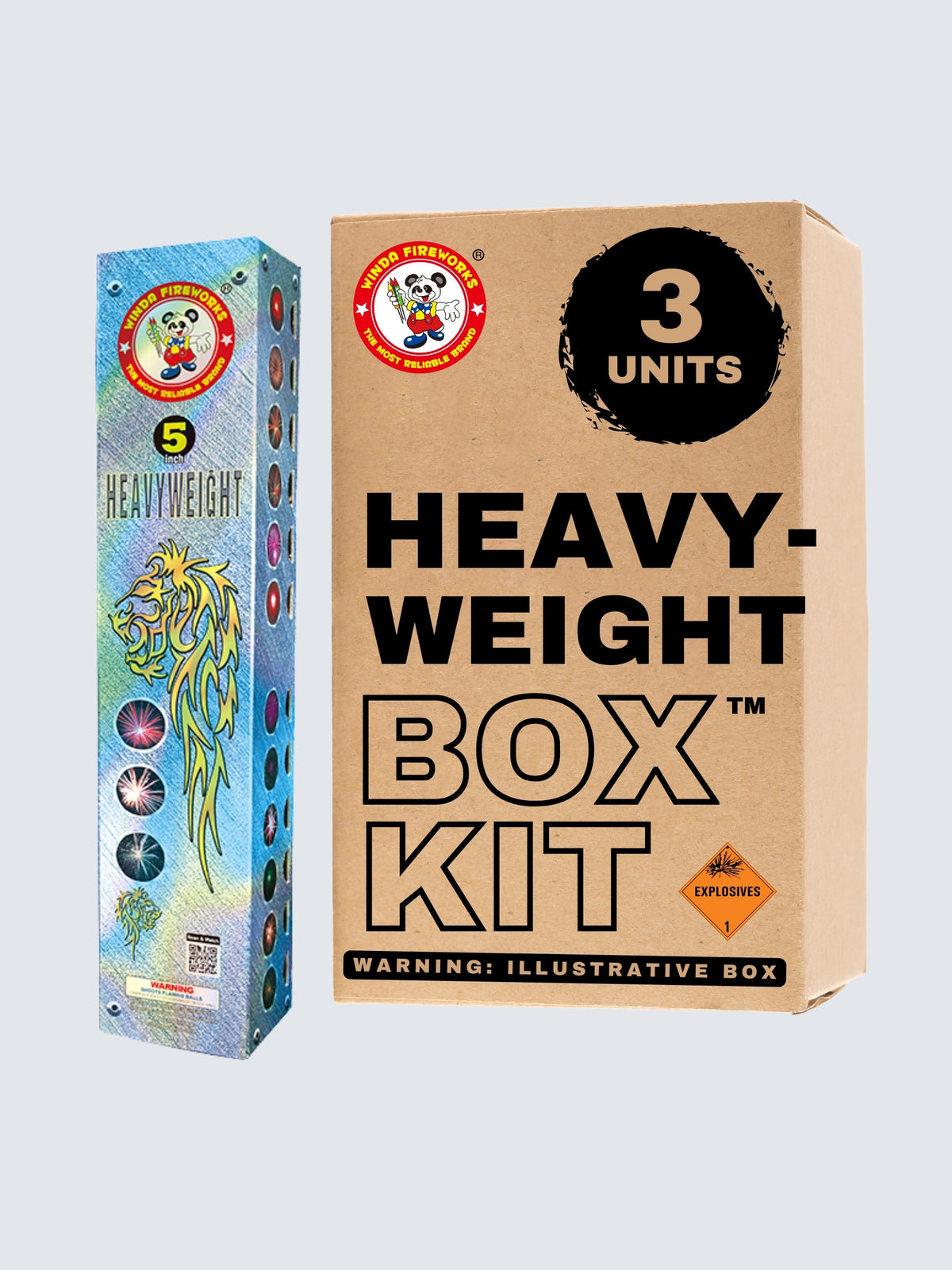 Heavyweight | 12 Break Artillery Shell by Winda Fireworks -Shop Online for X-tra Large Canister Kit™ at Elite Fireworks!