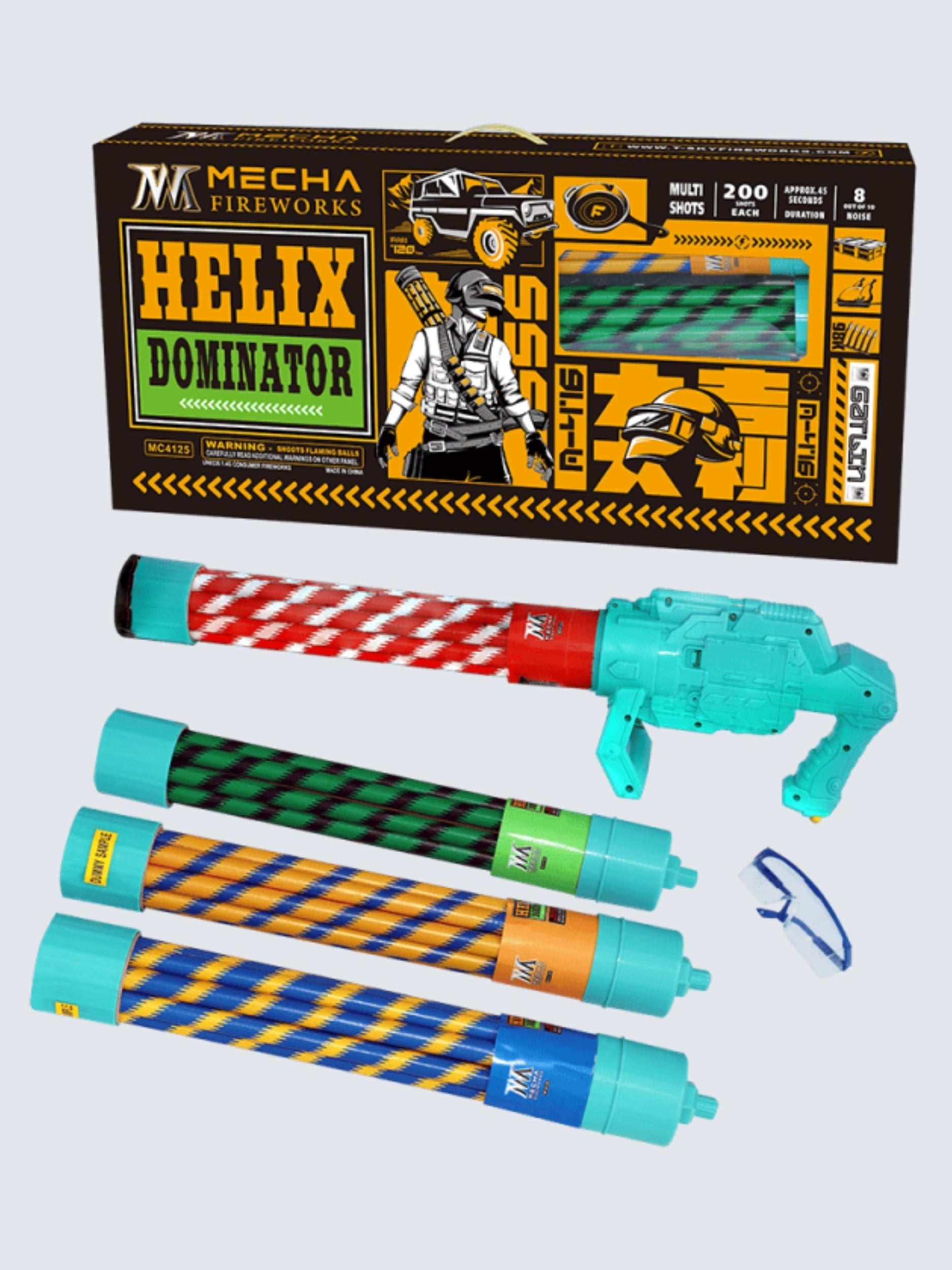 Helix Dominator | 200 Shot Roman Candle