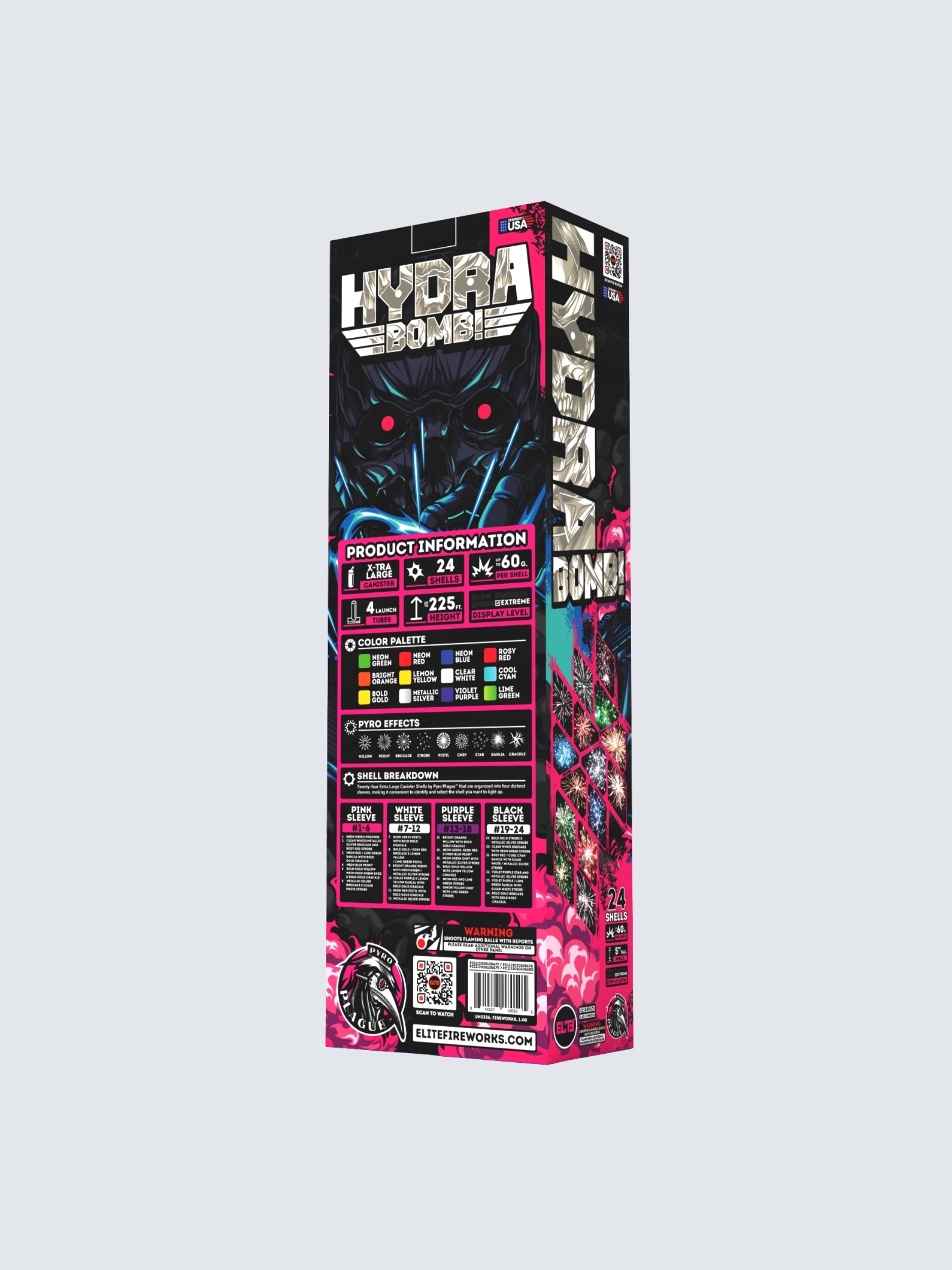 Hydra Bomb™ | 24 Break Artillery Shell at Elite Fireworks – ELITE