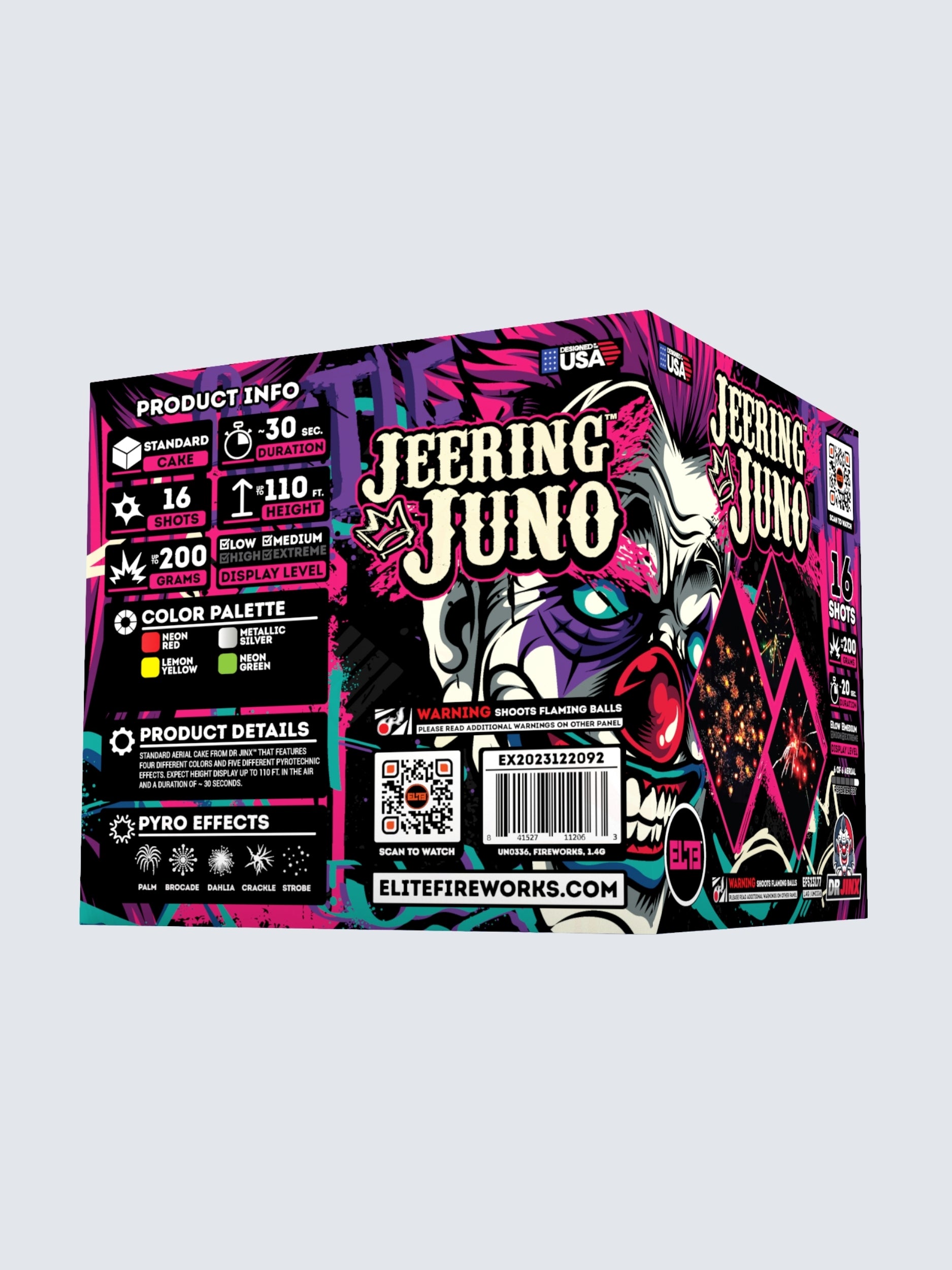 Jinx Jesters™ | 16 Shot Aerial Repeater at Elite Fireworks – ELITE