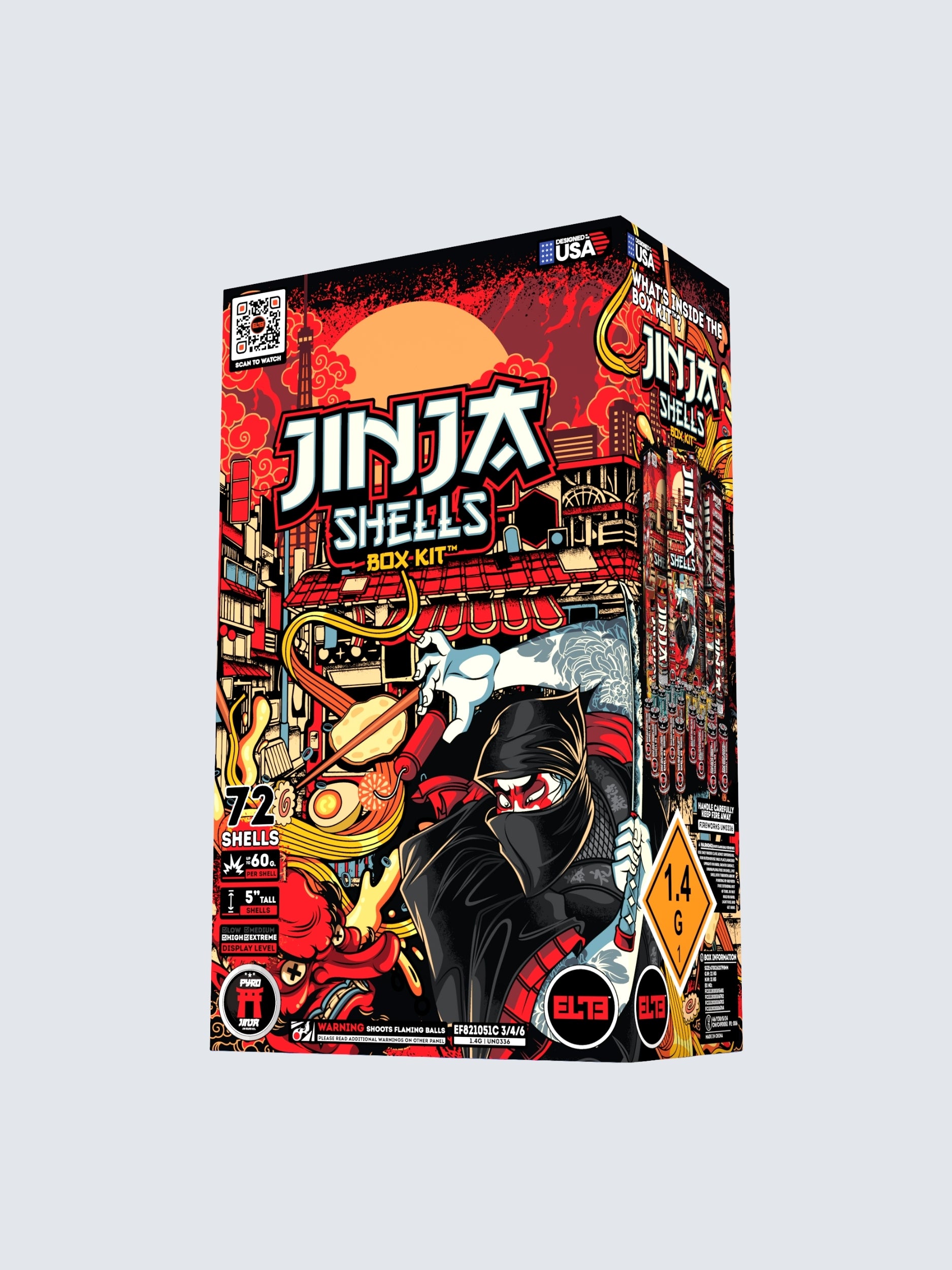 Jinja Shells™ | 24 Break Artillery Shell at Elite Fireworks