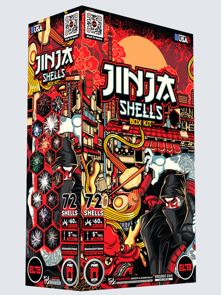 Jinja Shells™ | 24 Break Artillery Shell at Elite Fireworks