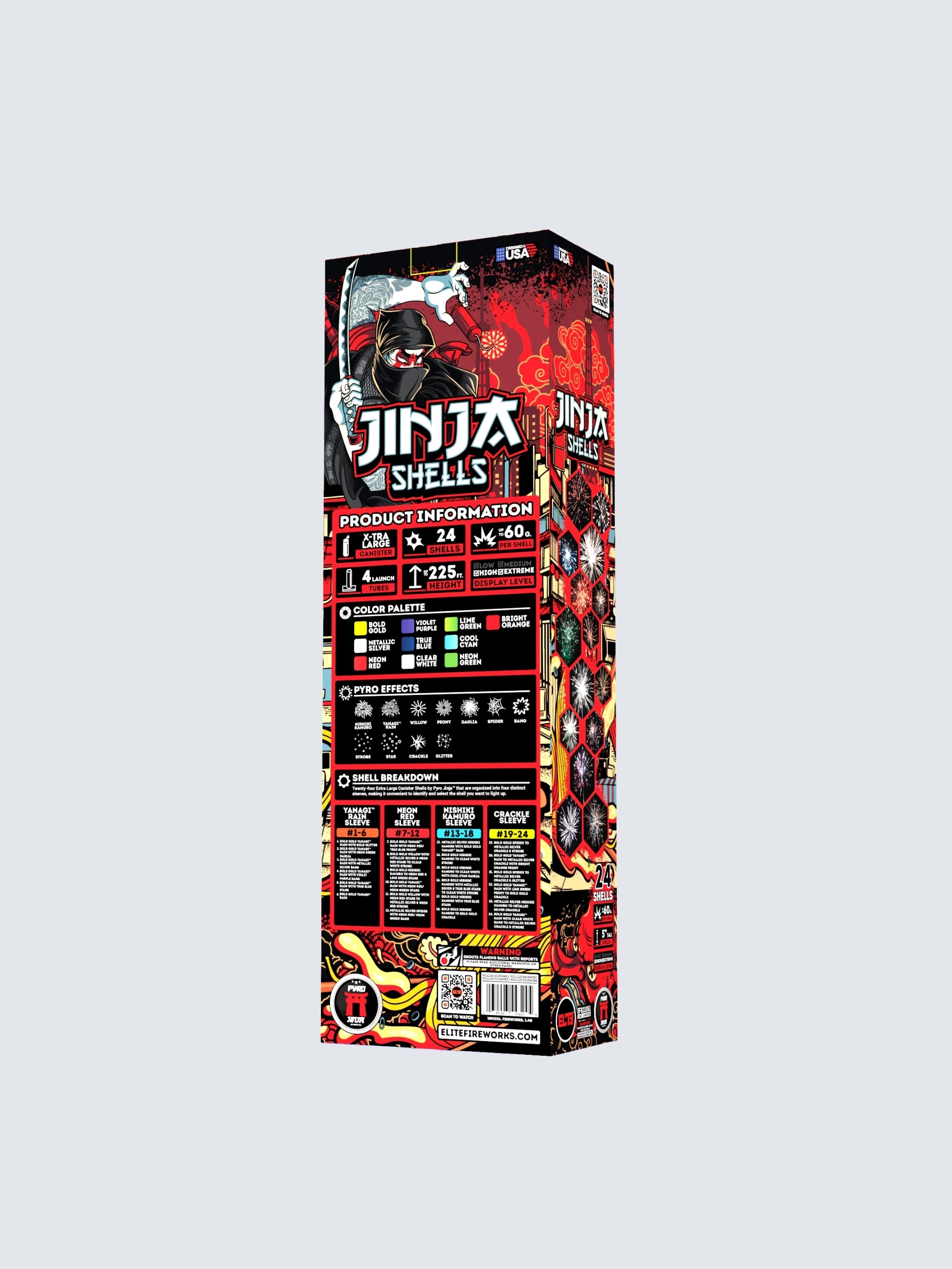 Jinja Shells™ | 24 Break Artillery Shell at Elite Fireworks