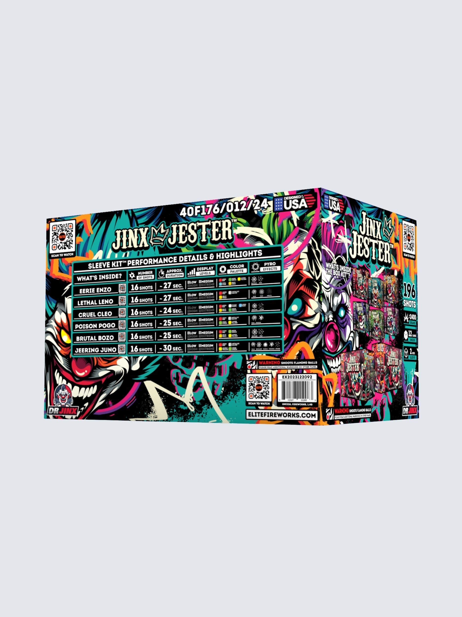Jinx Jesters™ | 16 Shot Aerial Repeater at Elite Fireworks – ELITE