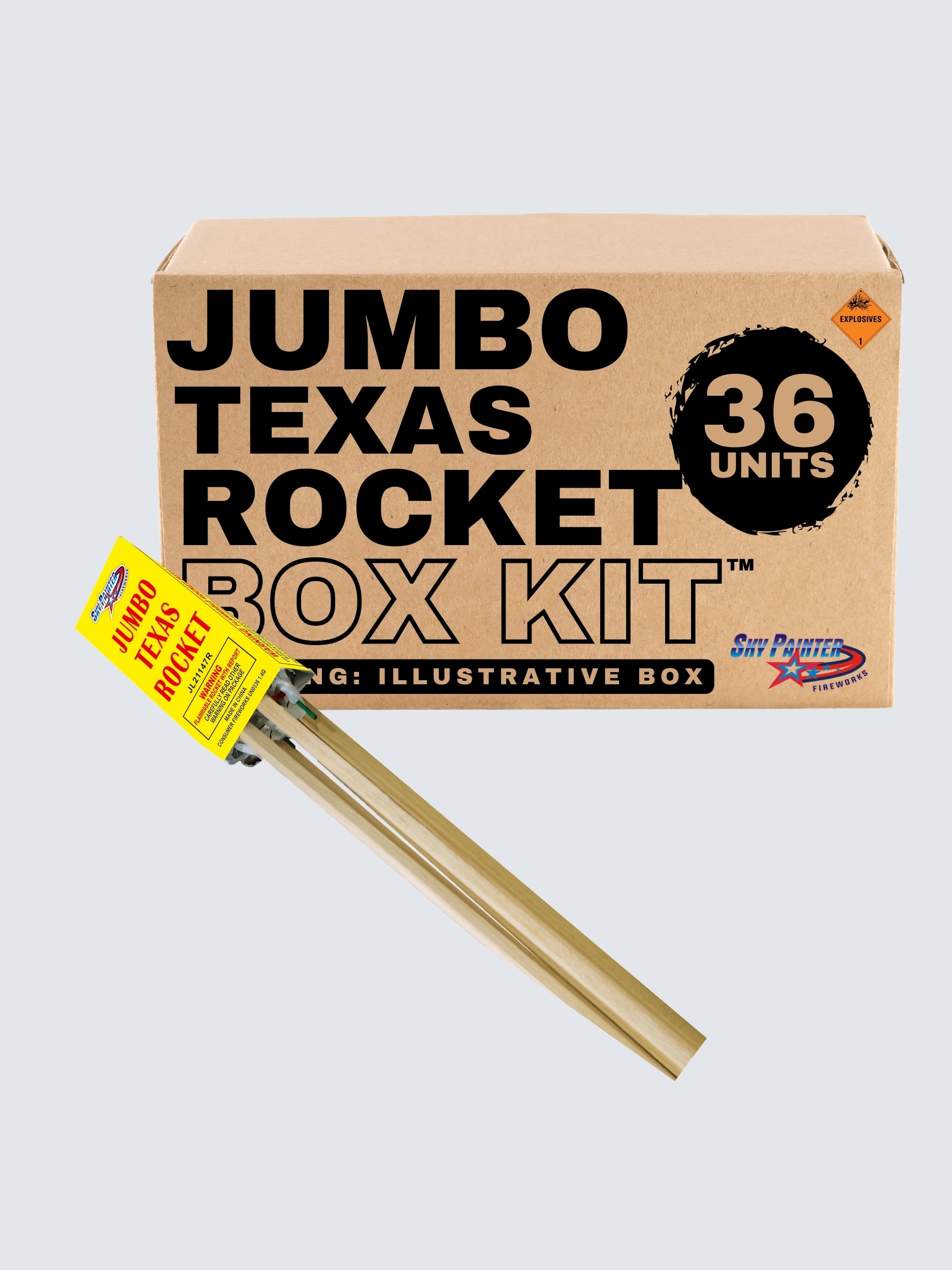 Jumbo Texas Rockets |  26" Rocket Projectile