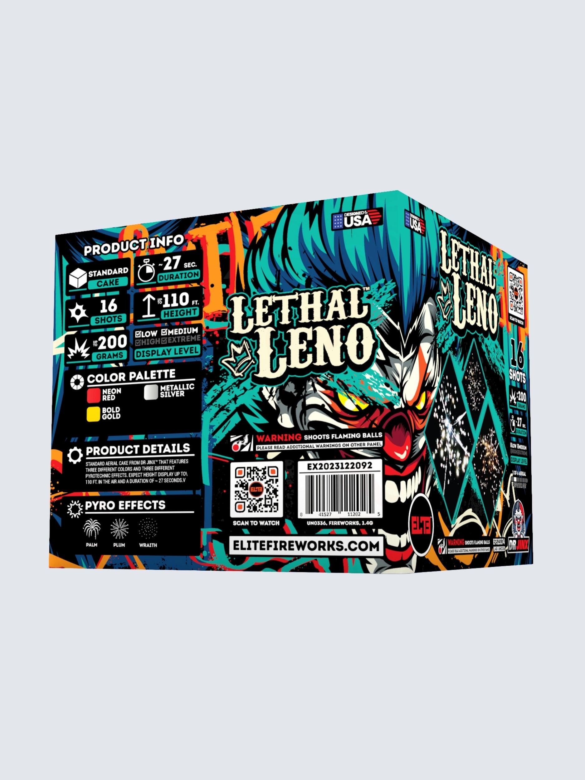 Jinx Jesters™ | 16 Shot Aerial Repeater at Elite Fireworks – ELITE