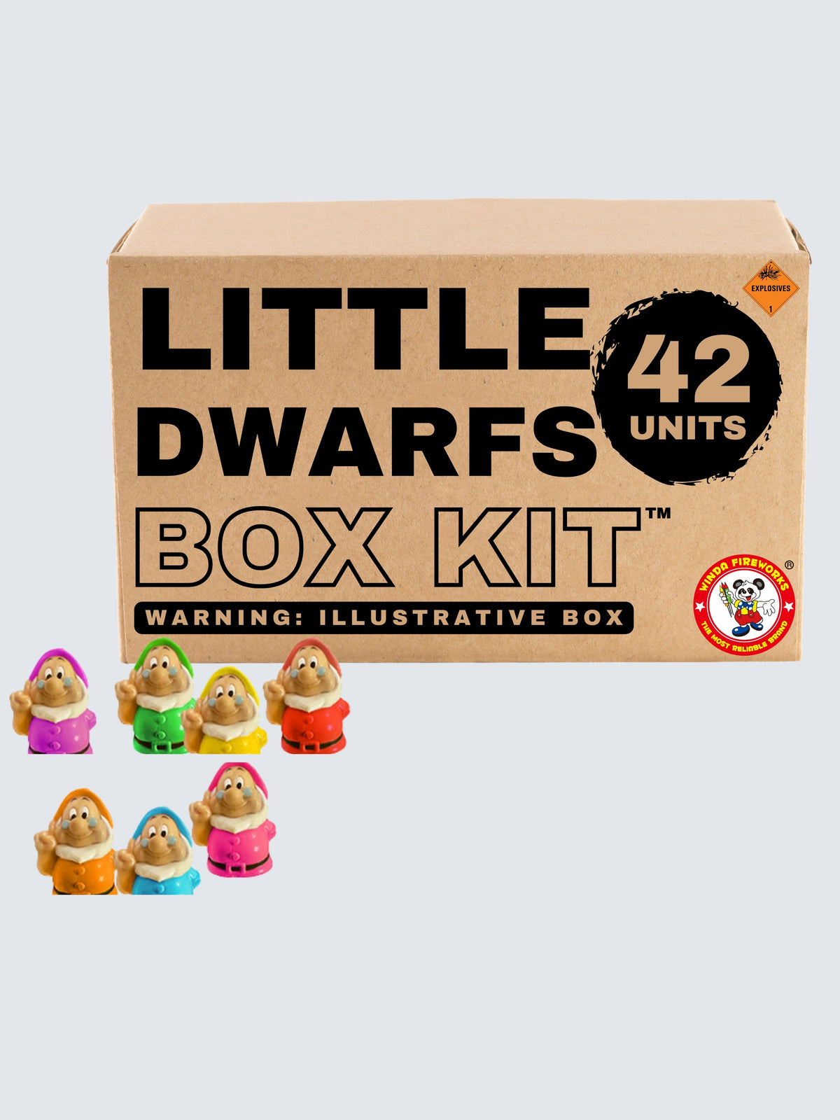 A box kit of Little Dwarfs, including 42 units. The Dwarfs come in a variety of colors.