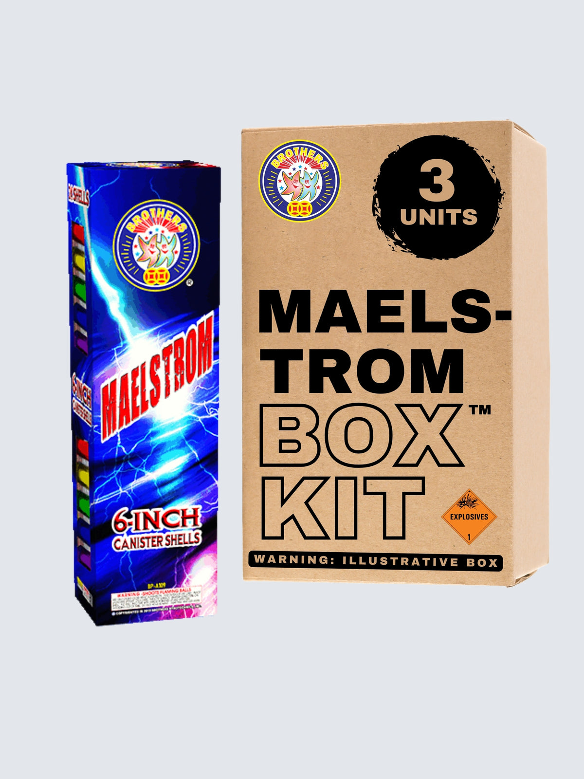 Maelstrom | 24 Break Artillery Shell by Brothers Pyrotechnics -Shop Online for XX-tra Large Canister Kit™ at Elite Fireworks!