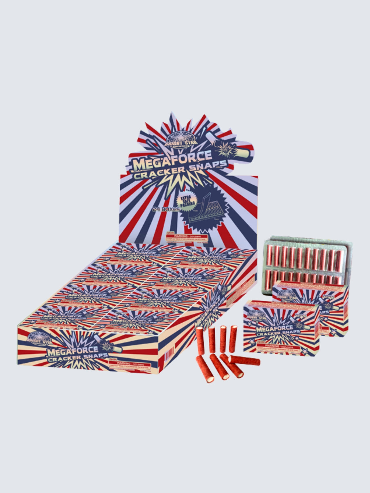 Megaforce Cracker Snaps | 20 Shot Single Snap Noisemaker by Bright Star Fireworks -Shop Online for Large Snapper at Elite Fireworks!