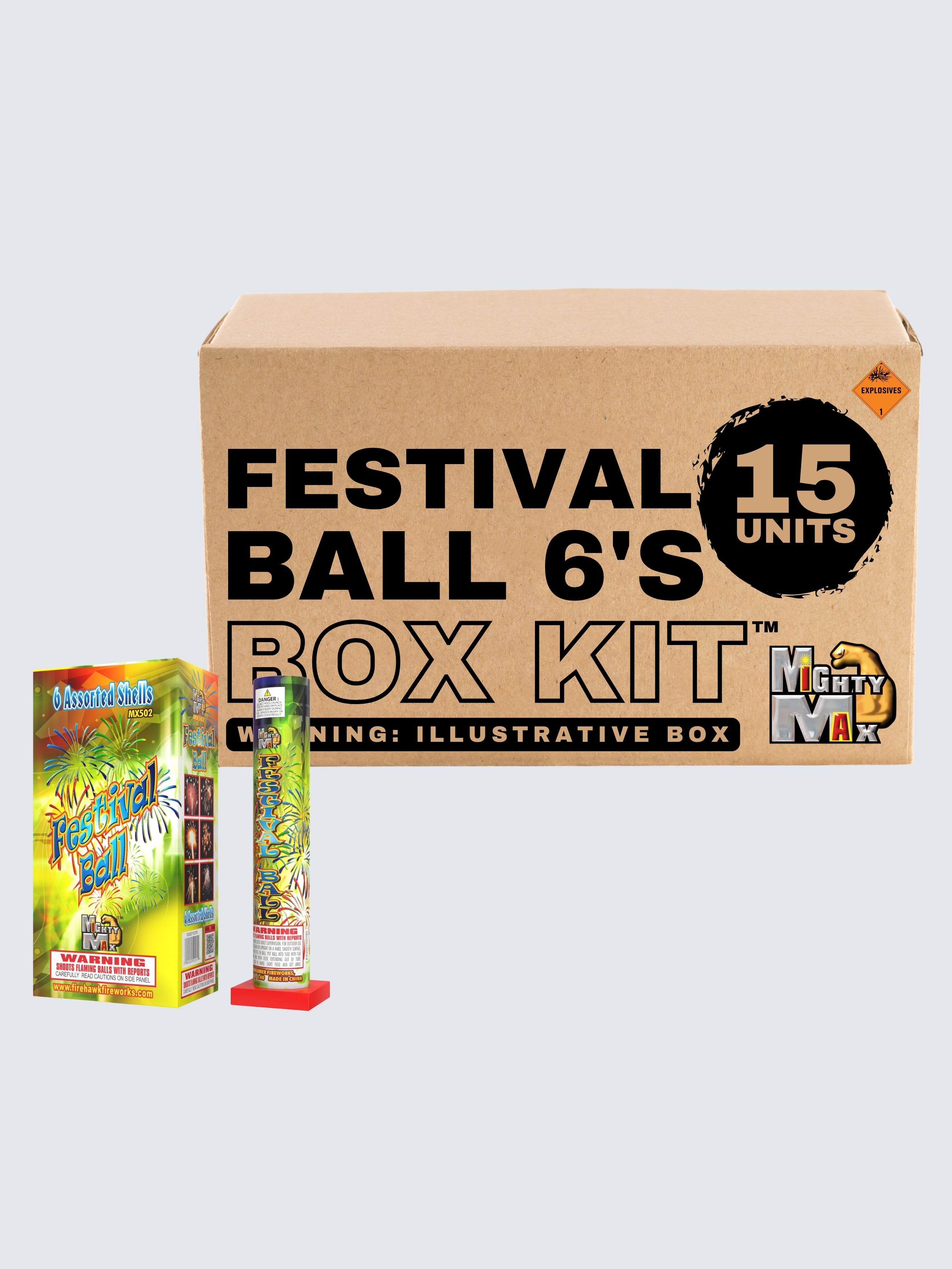 Mighty Max Festival Ball 6 | 6 Artillery Shell