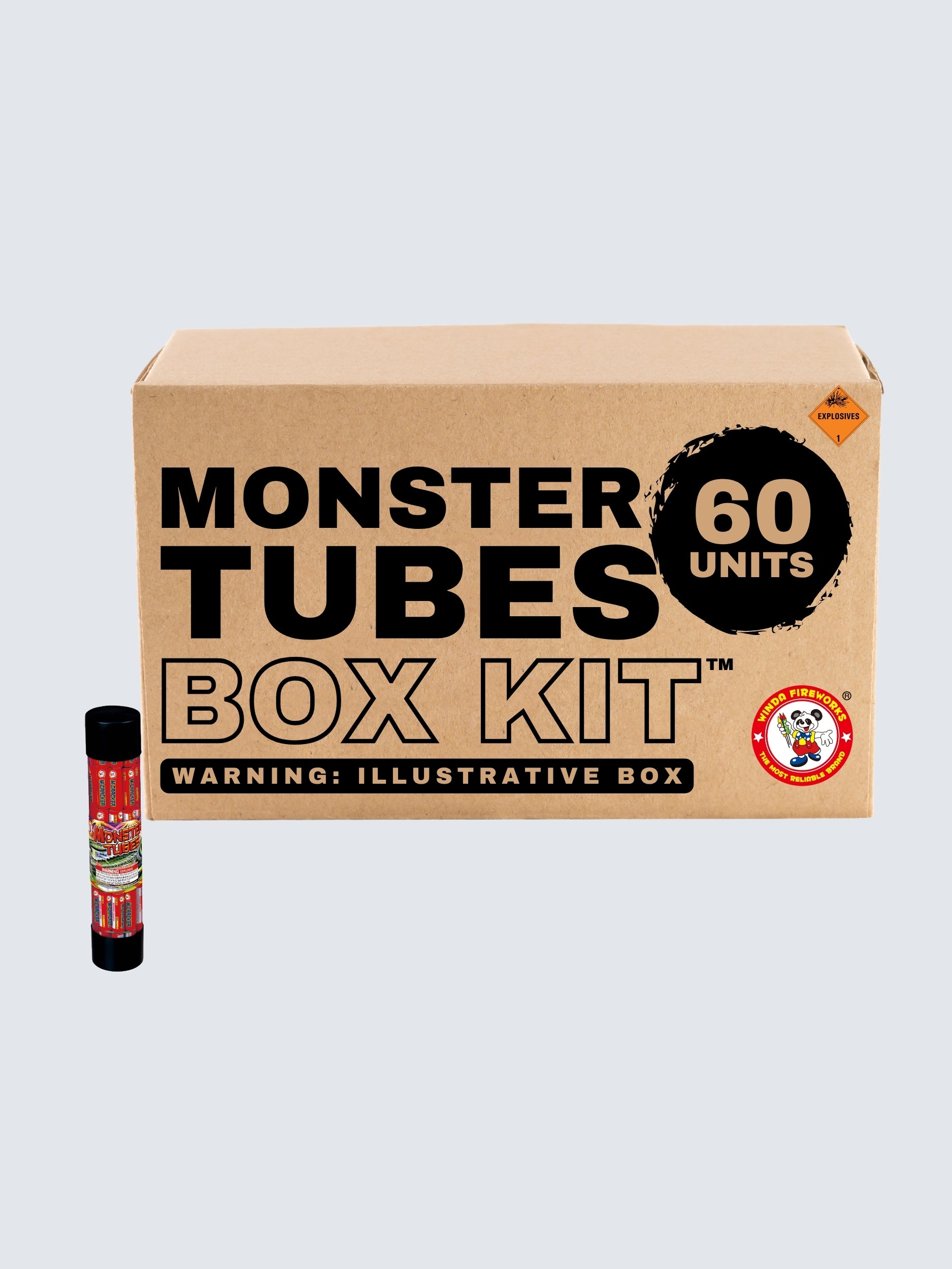 Monster Tubes | 60 Shot Single Cracker Noisemaker