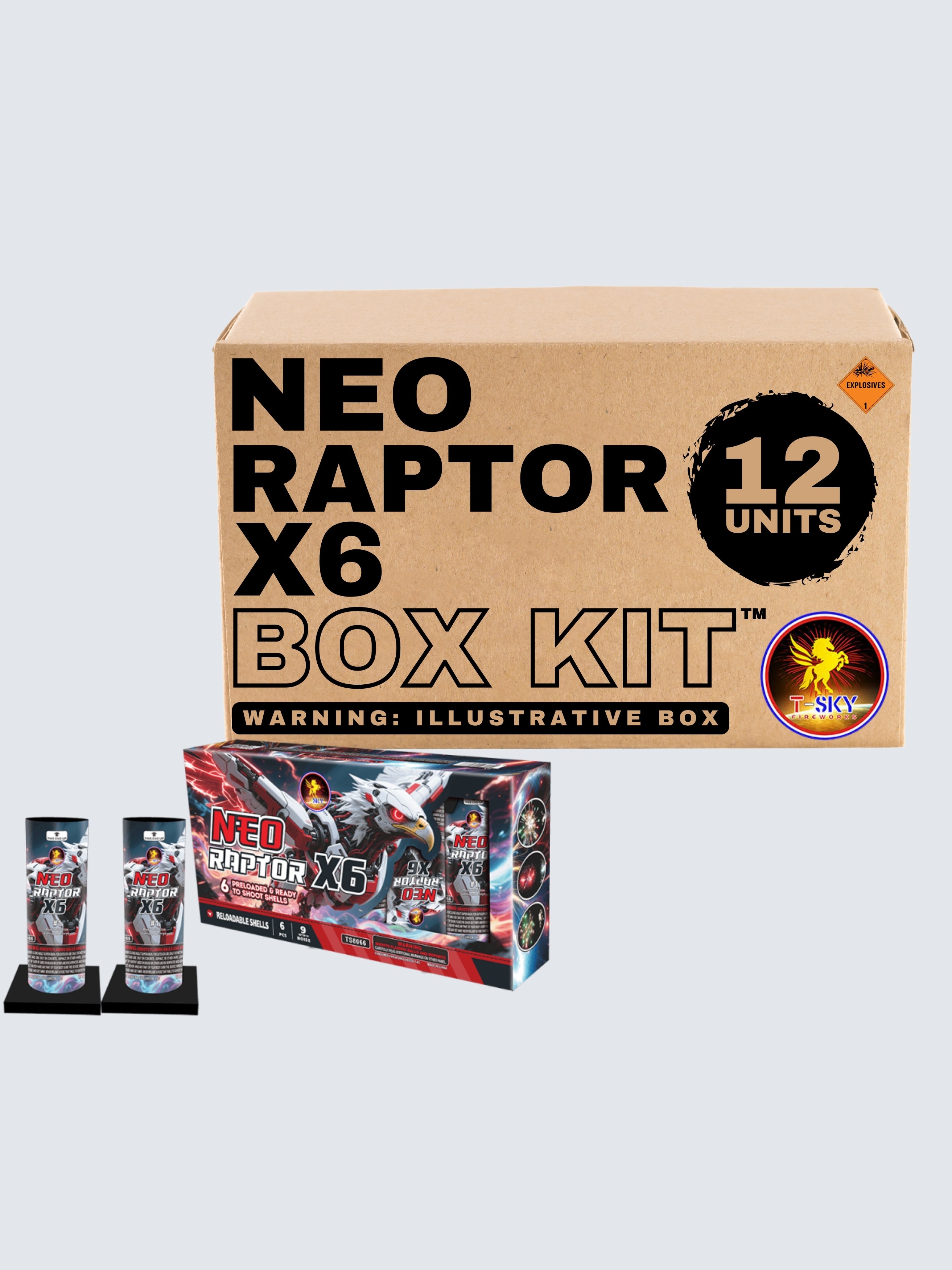 Neo Raptor X6 | Six Pack of Single Break Pre-Loaded Shell