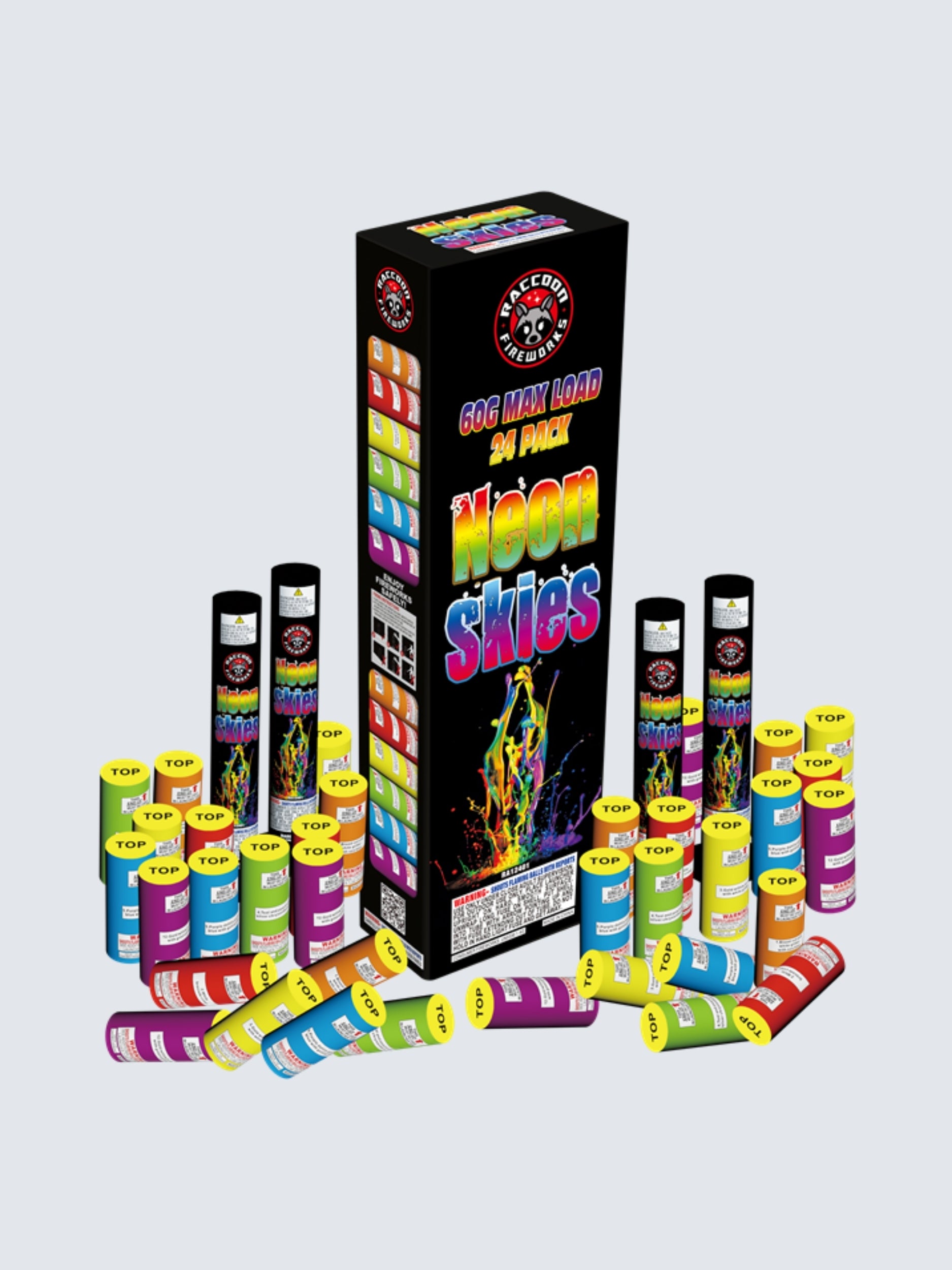 Neon Skies | 24 Break Artillery Shell at Elite Fireworks – ELITE
