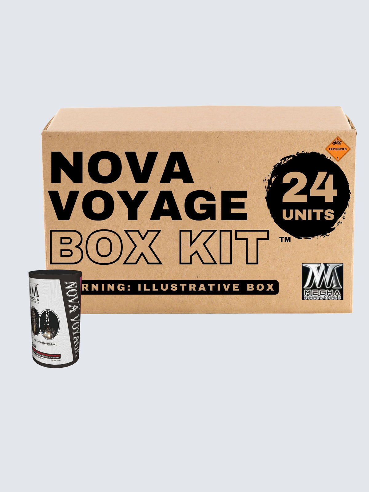 Box kit of the Nova Voyage fireworks. Includes 24 units.